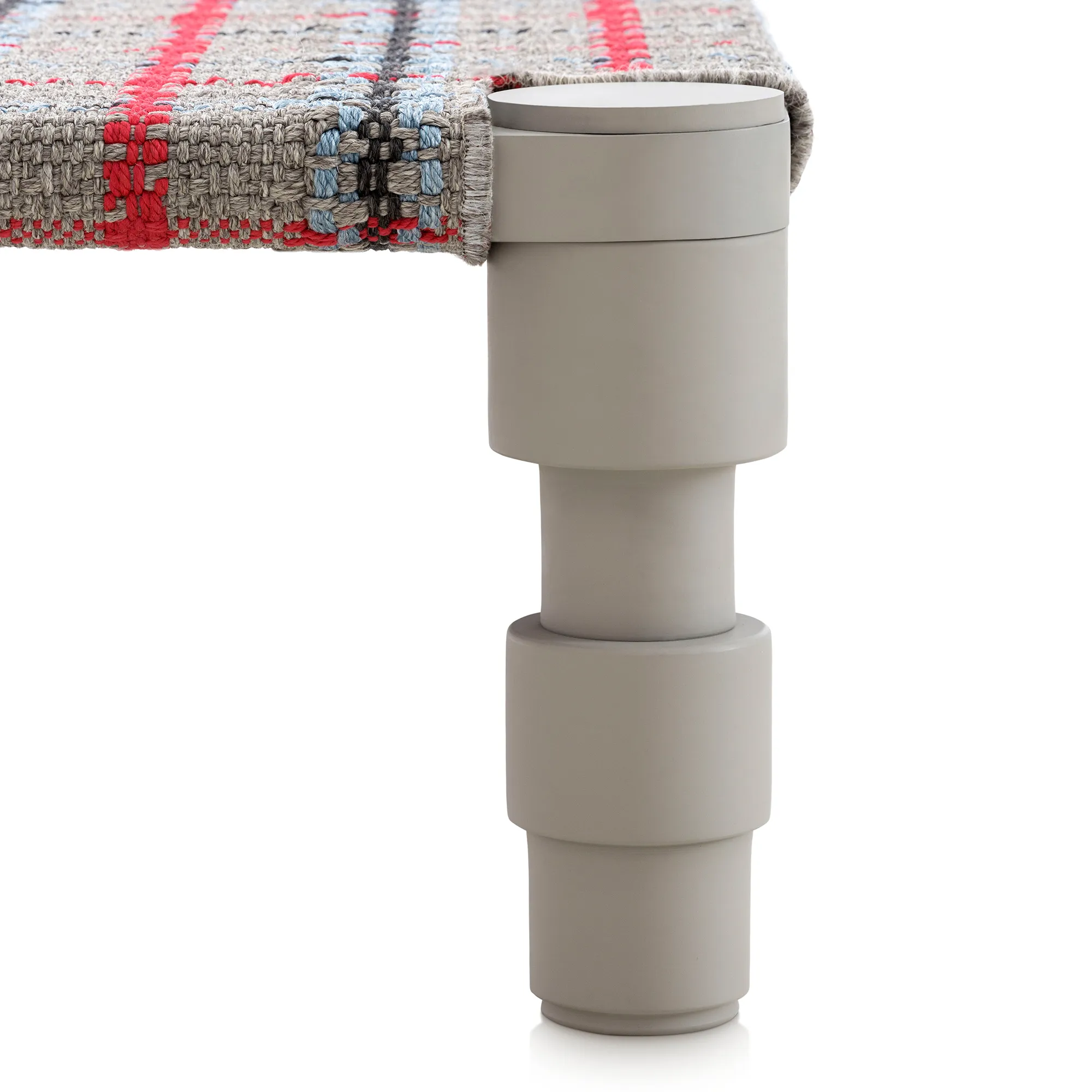 Garden Layers Single Indian Bed - Tartan Blue