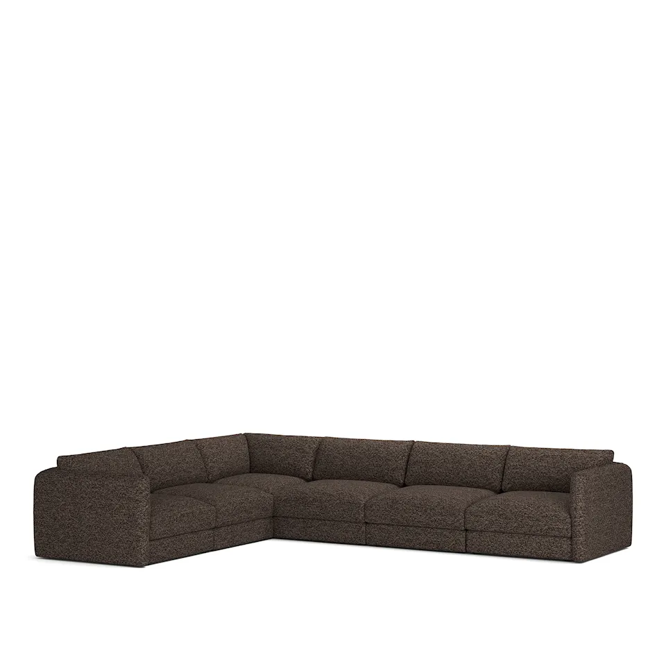 Pavarotti 6-Seater Corner, Removable Cover, Cushion Variant 03, Lucinasco 17