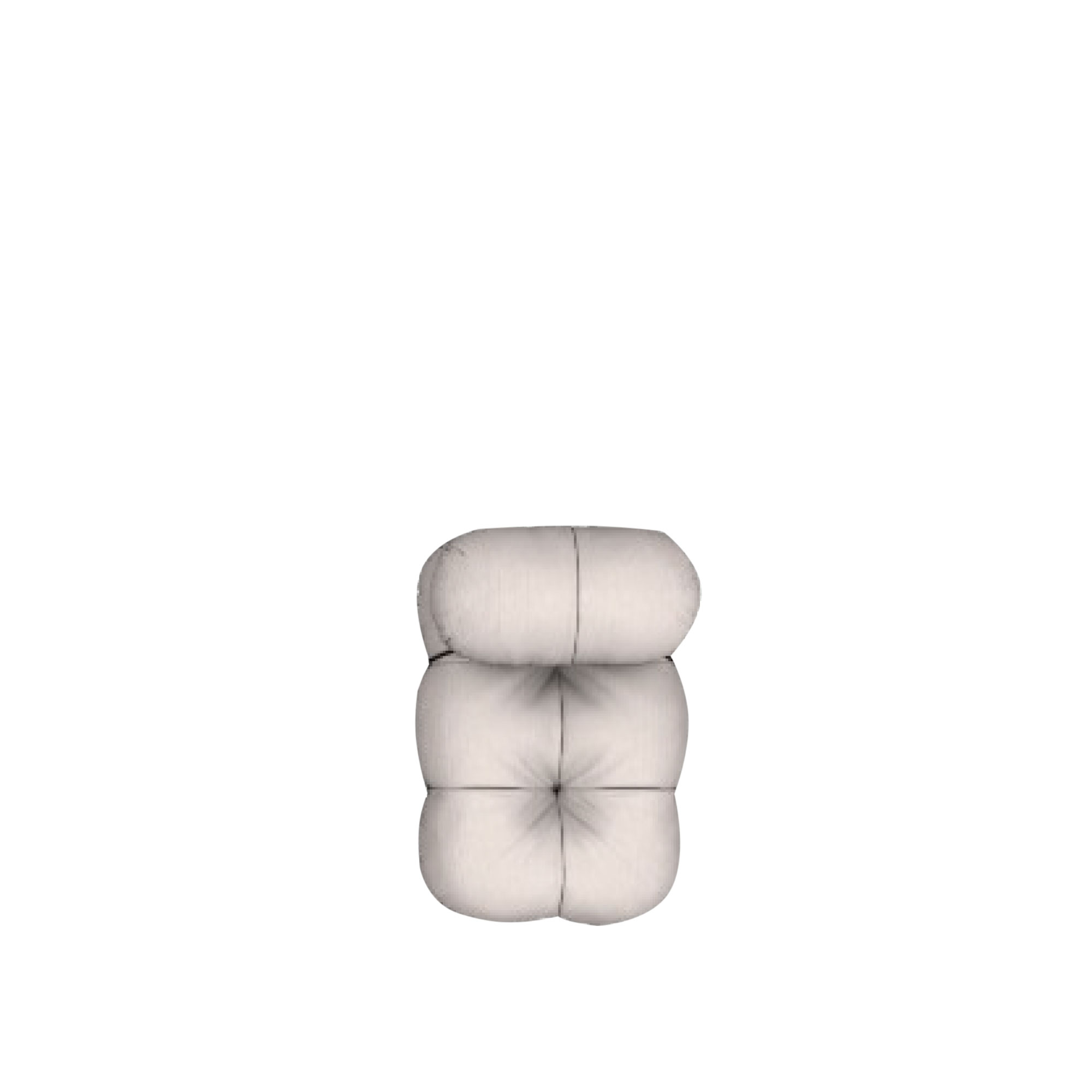 B&B Italia - Camaleonda Fåtölj Bredd 66 cm High Back, Fabric Cat. Extra Enia 103 - Fåtöljer - Mario Bellini - Vit - Metall/Trä/Textilmaterial/Syntetiskt/Plast