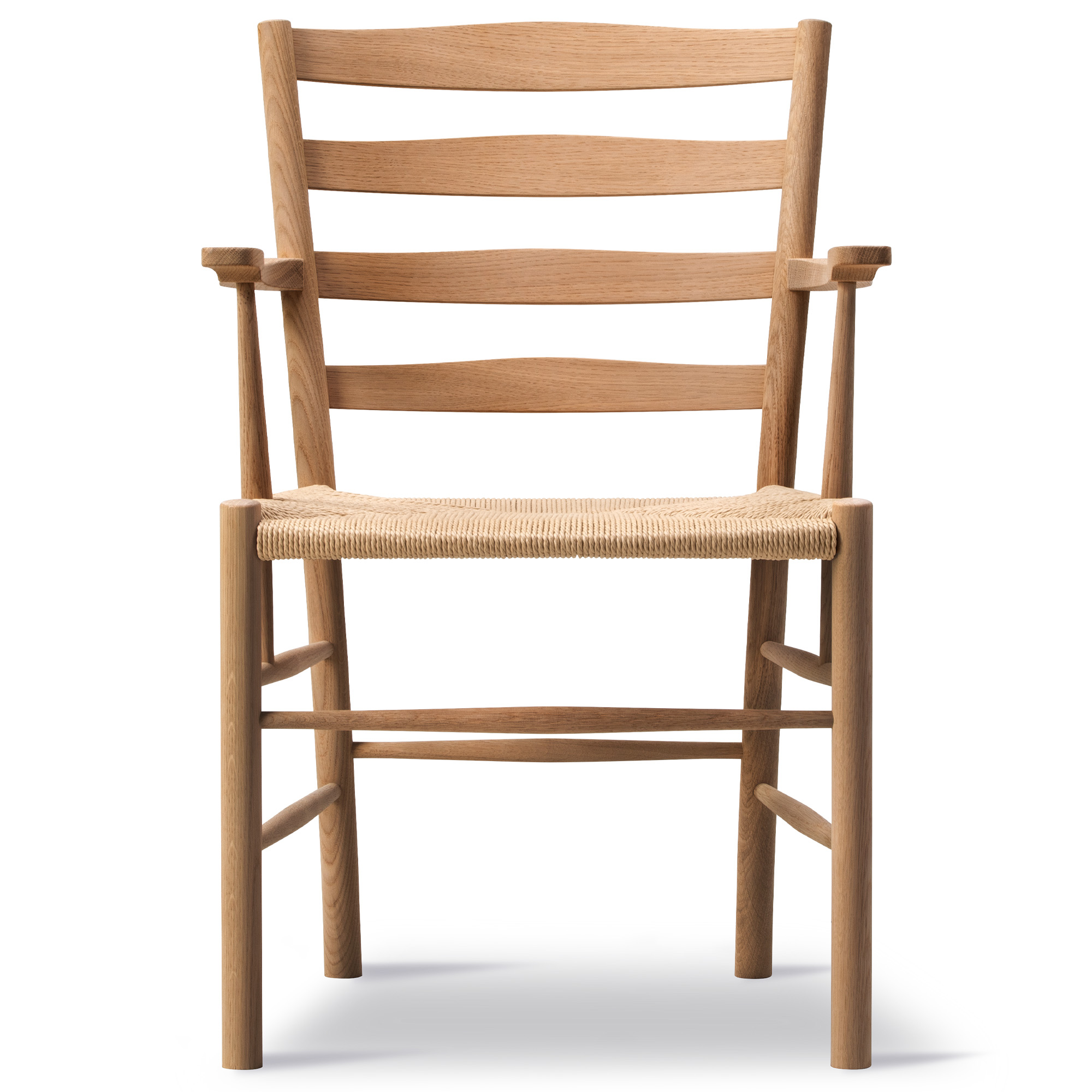 Fredericia Furniture - Klint Armchair - Oak oil - Natural paper cord - Matstolar - Kaare Klint - Träfärgad - Trä