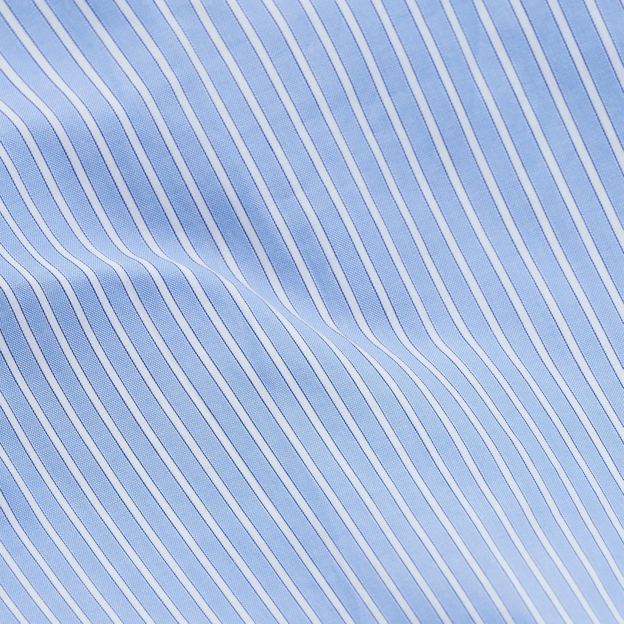 Wall Street Pillow Case Oxford Stripe Light Blue