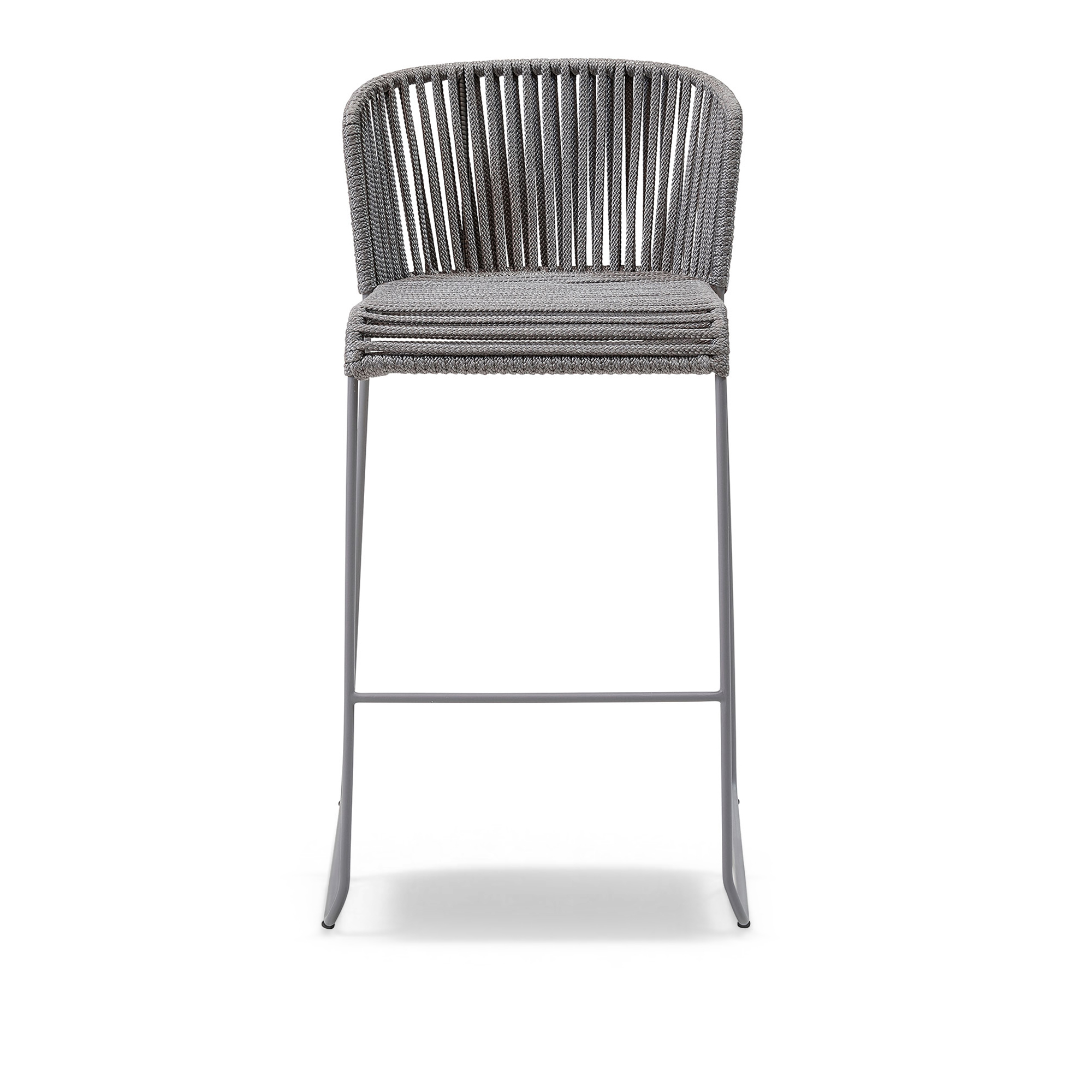 Cane-Line - Moments Barstol - Barstolar utomhus - Foersom & Hiort-Lorenzen MDD - Grå - Metall | Utemöbler - Utestolar - Barstolar Utomhus | Möbelexperten