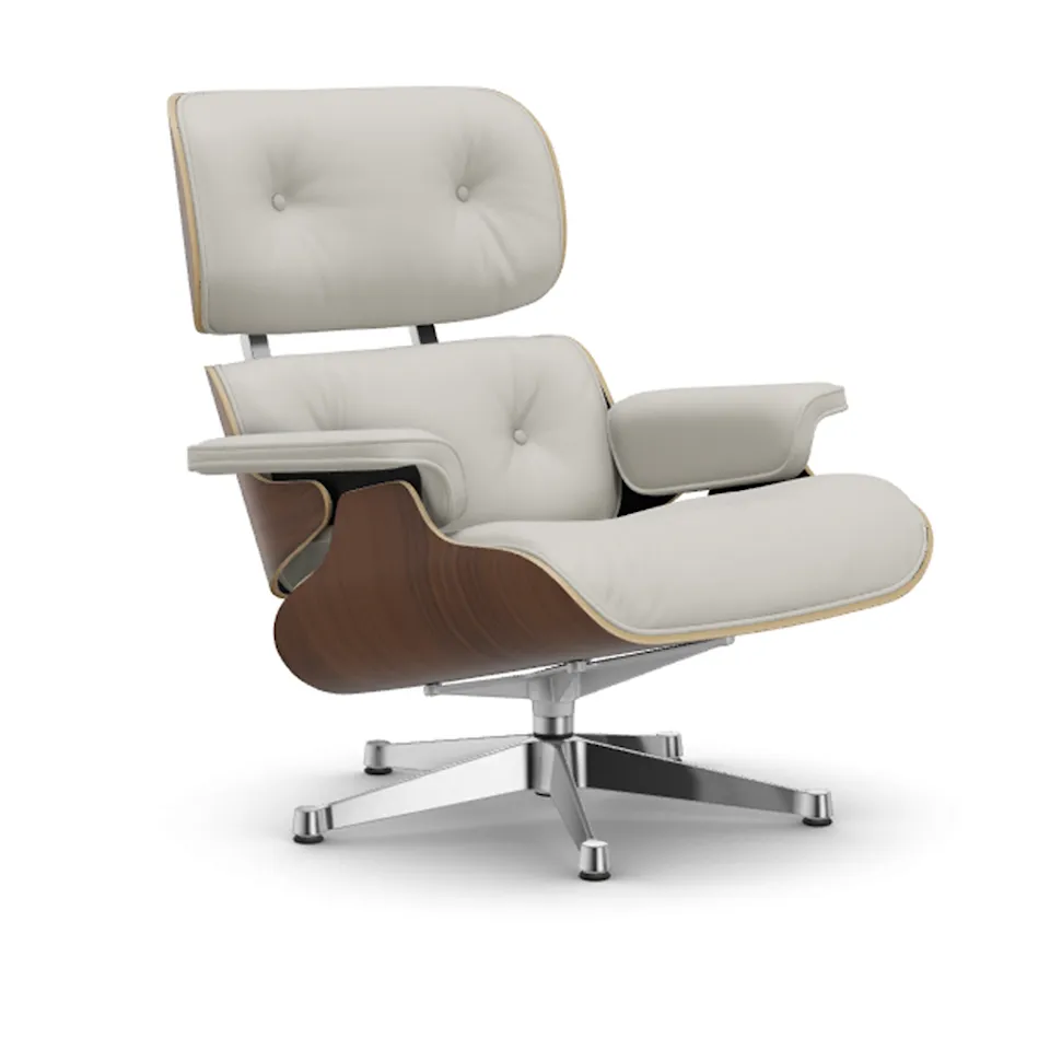Eames Lounge Chair Black-pigmented Walnut Polished fåtölj