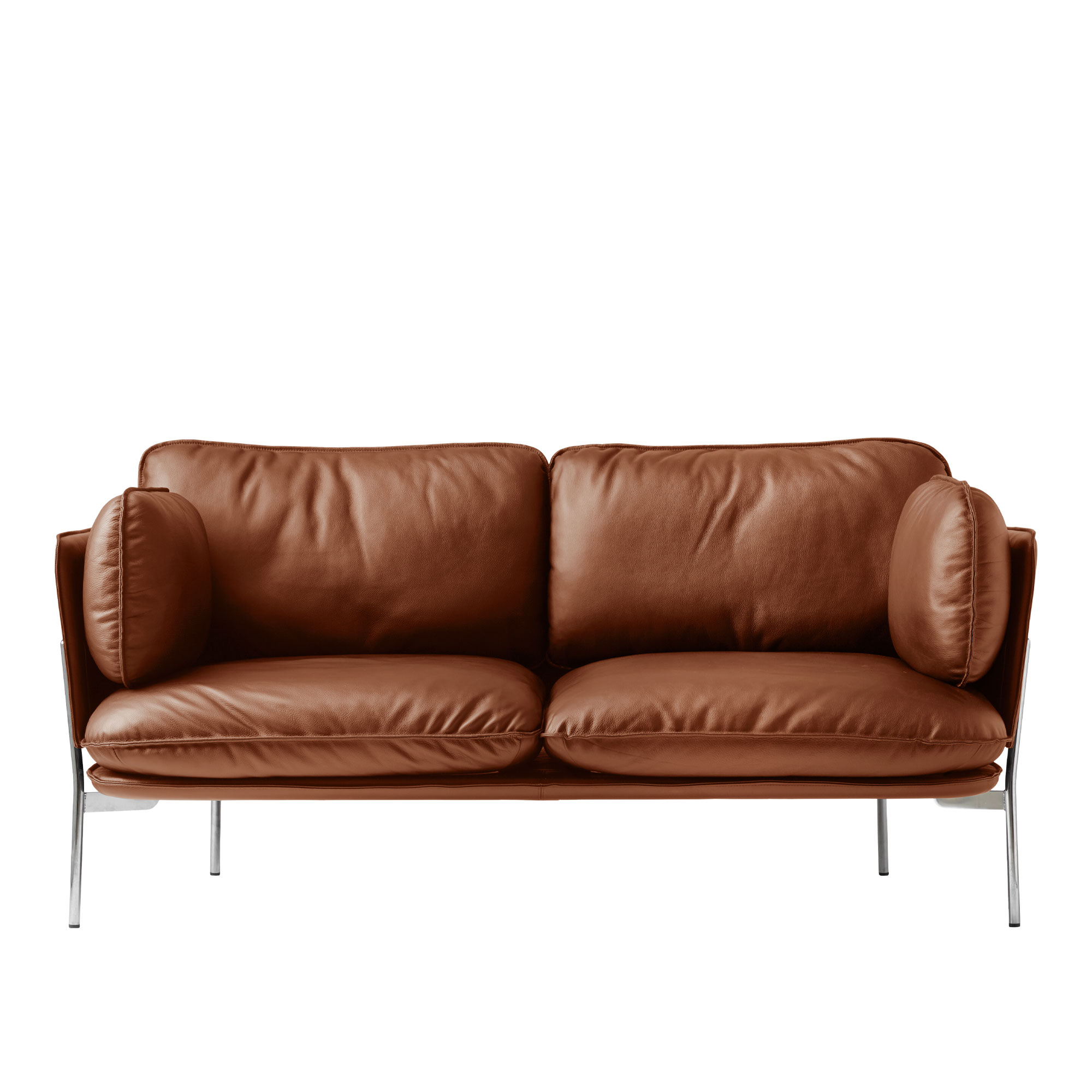 &Tradition - Cloud LN2, Chrome Leather cat.2, Noble Cognac - Soffor - Luca Nichetto