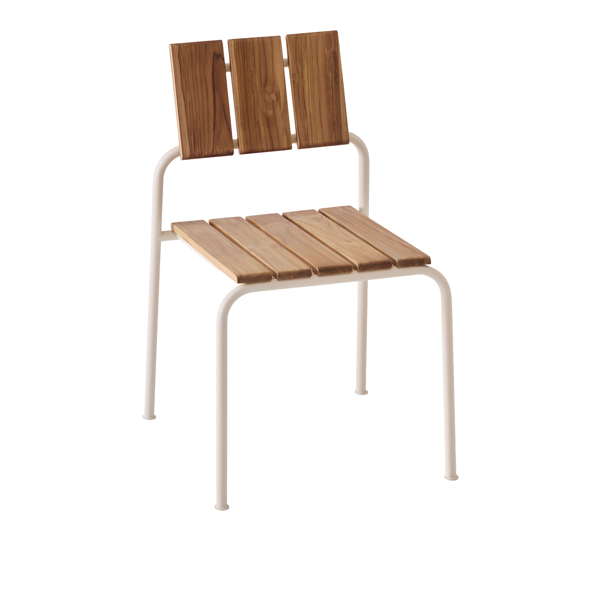 Huseby - Kallio Outdoor Dining Chair Ivory - Matstolar utomhus - Sami Kallio - Beige - Metall/Trä | Utemöbler - Utestolar - Matstolar Utomhus | Möbelexperten