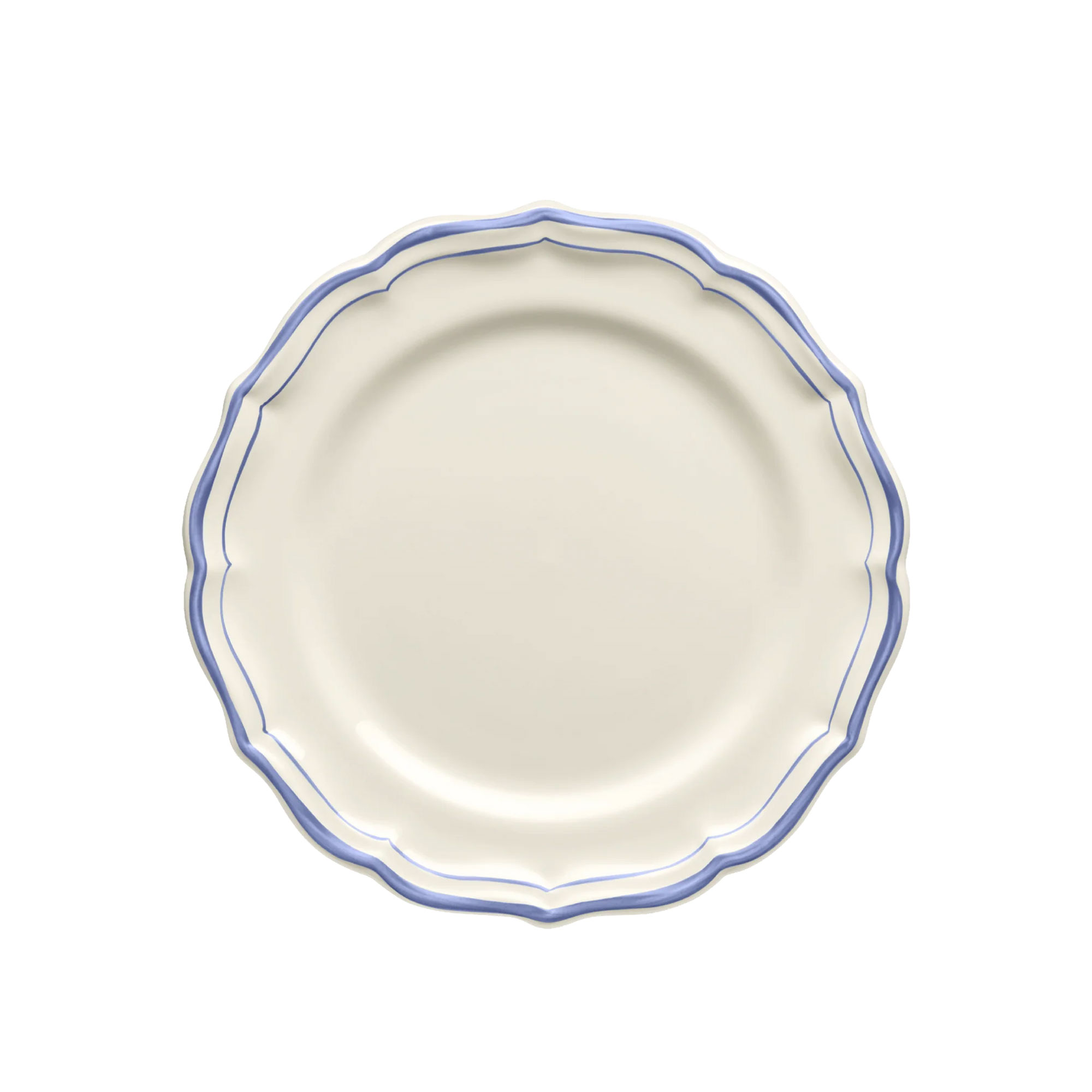 Gien - Filet desserttallrik 4-pack bl&aring; - Assietter - Bl&aring; - Keramik