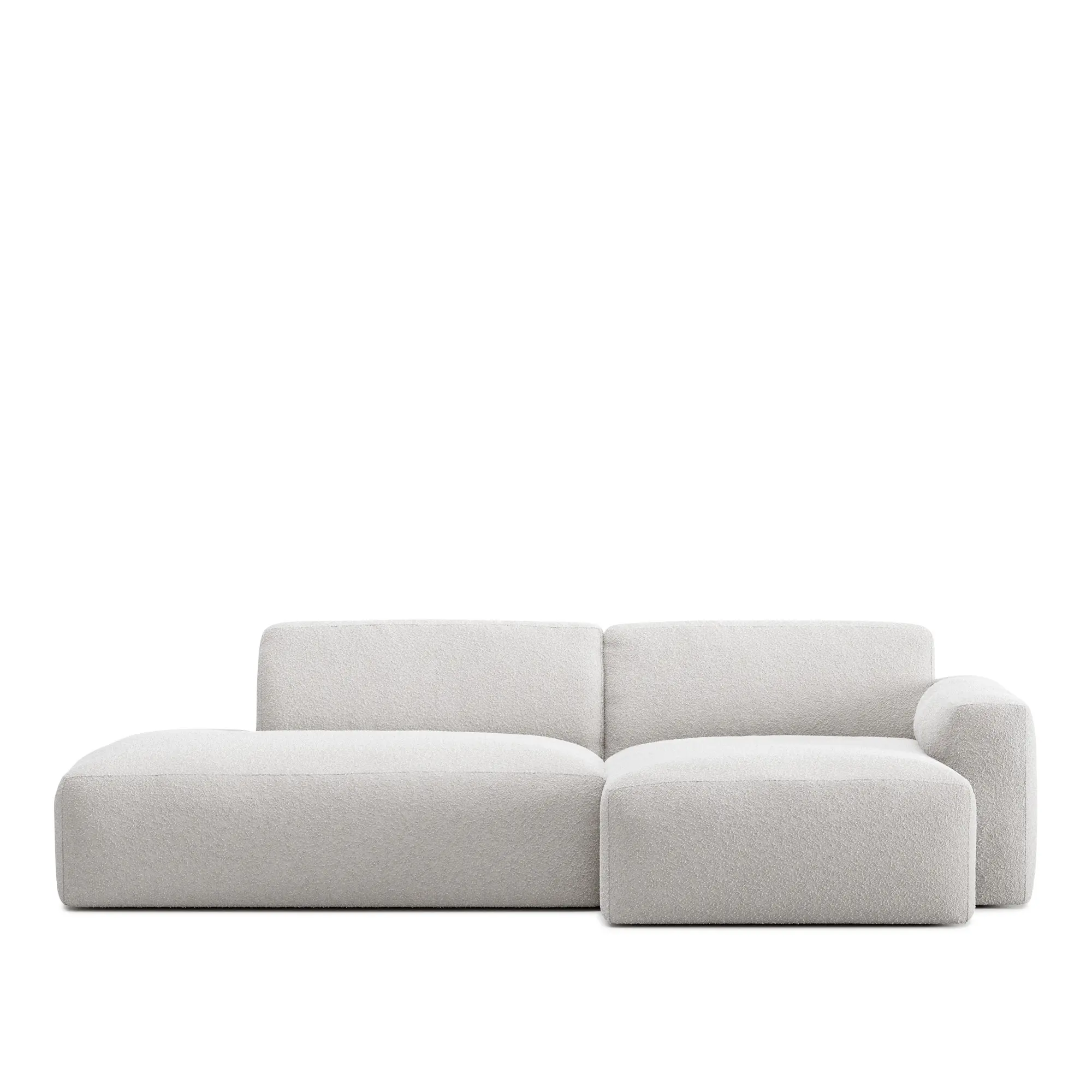 Brick 2-Seater Chaise Lounge Open End Left