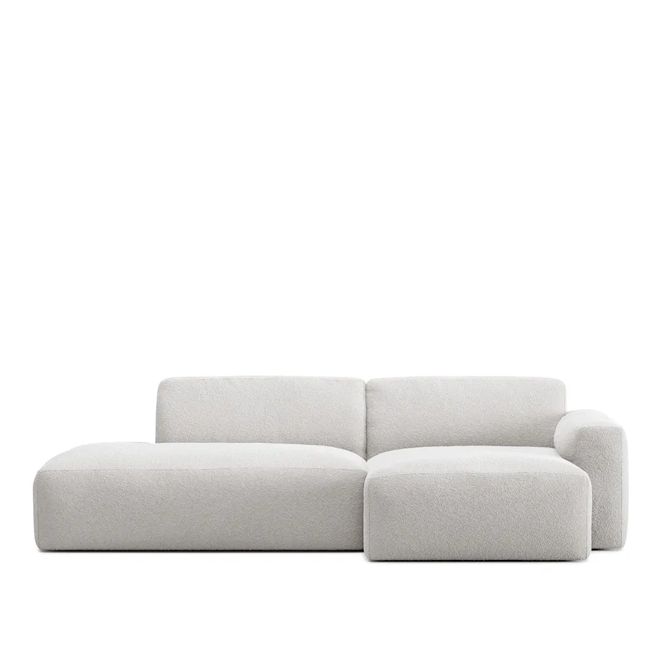 Brick 2-Seater Chaise Lounge Open End Left