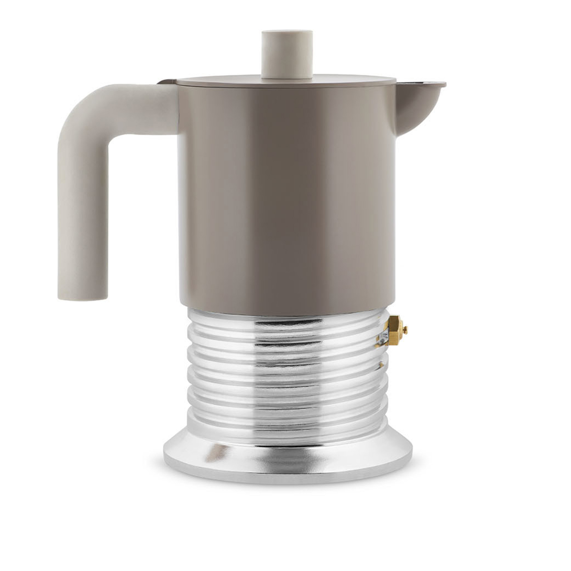 Alessi - PM01/6 - Vite PM01/3 Warm Grey - Kaffemaskiner & kaffebryggere - Philippe Malouin - Grå