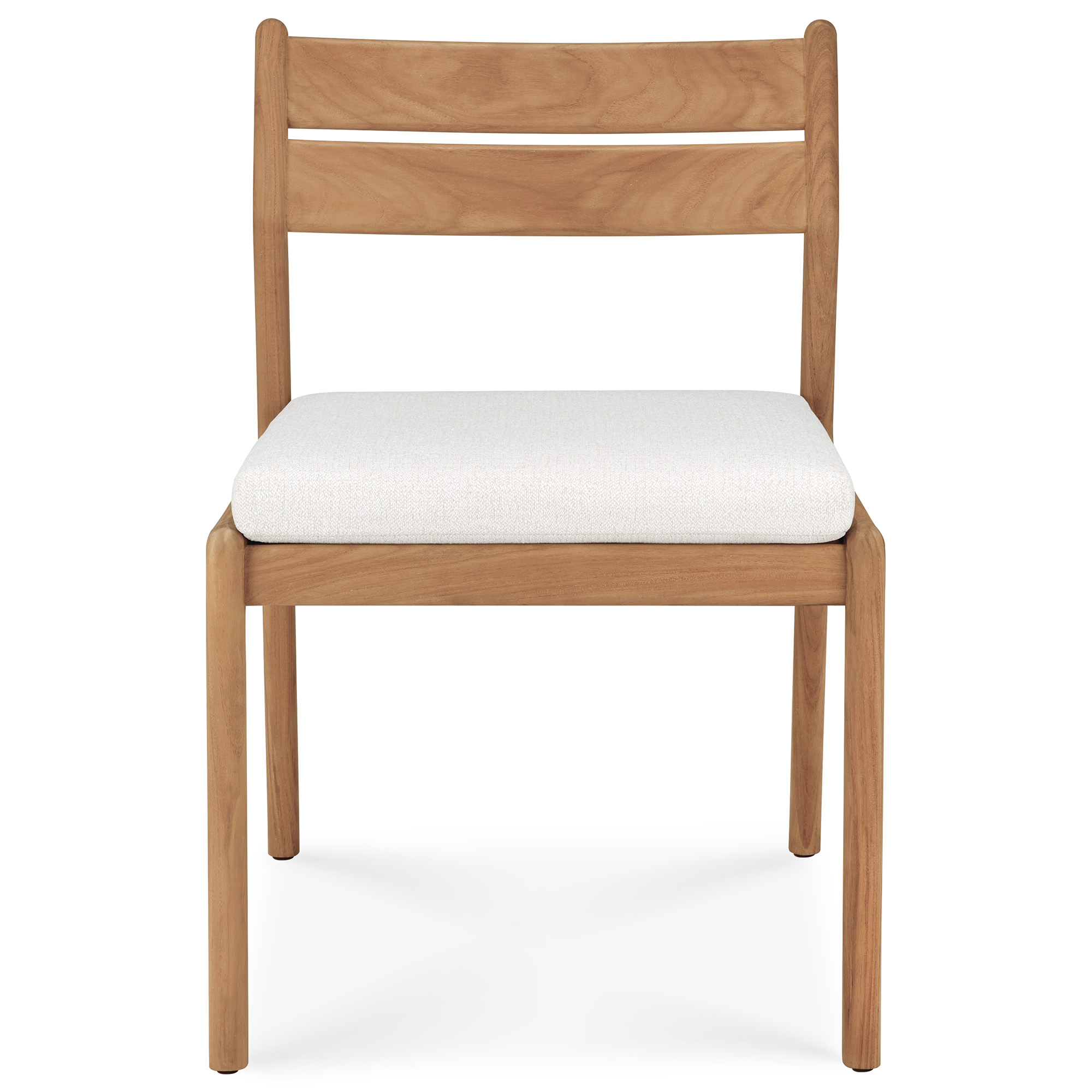 Ethnicraft - Jack outdoor dining chair - teak - Off White fabric - Matstolar utomhus - Jacques Deneef - Träfärgad - Trä