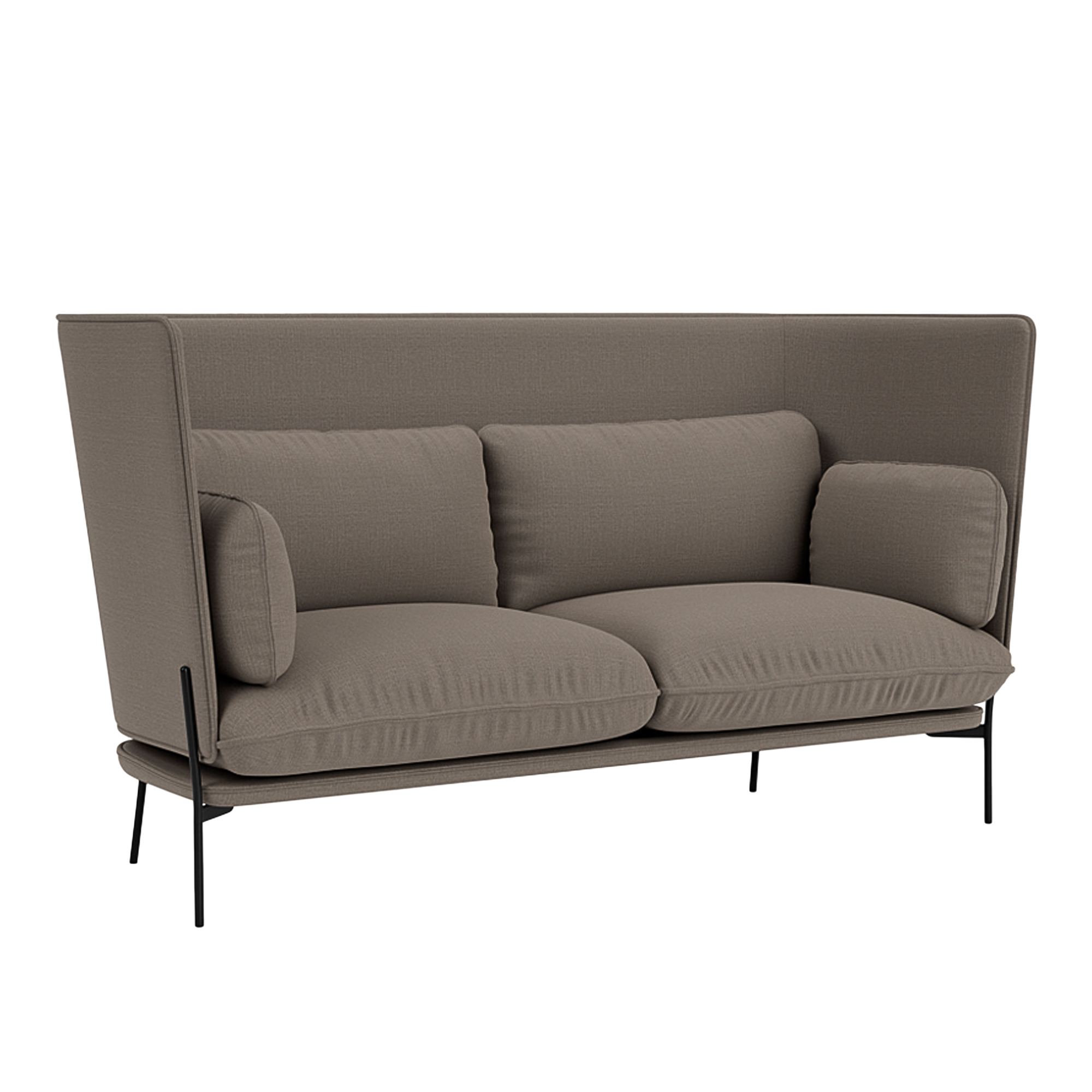 &Tradition - Cloud LN7 - Warm Black - Fabric cat.1 - Canvas 2 264 - Soffor - Luca Nichetto