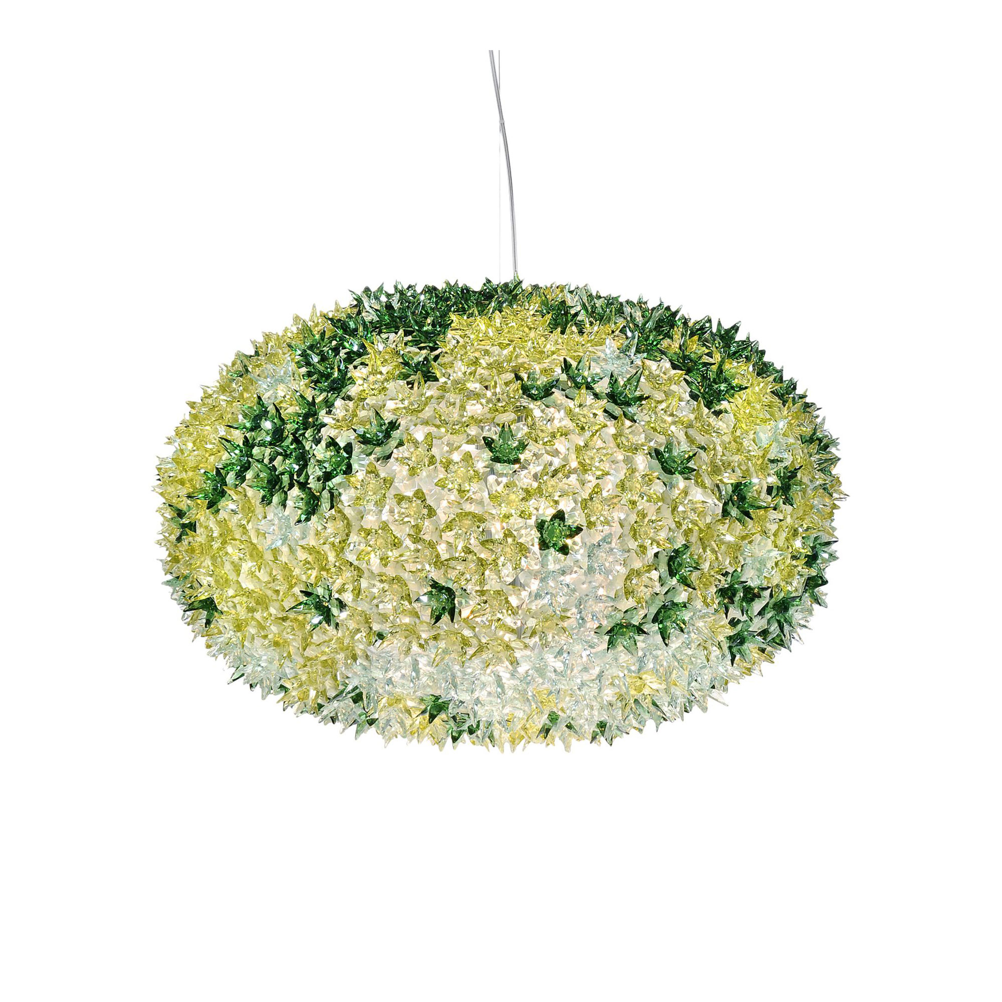 Kartell - Bloom S0 Suspension 9280, Mint, Incl. 9xLED 4,5W G9 - Pendellampor - Ferruccio Laviani - Grön