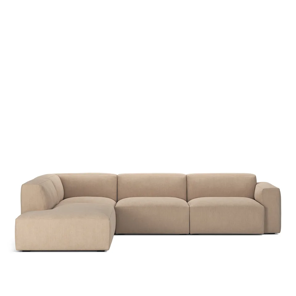 Brick 4-Seater Corner Open End Left with removable upholstery – Shadow Beige