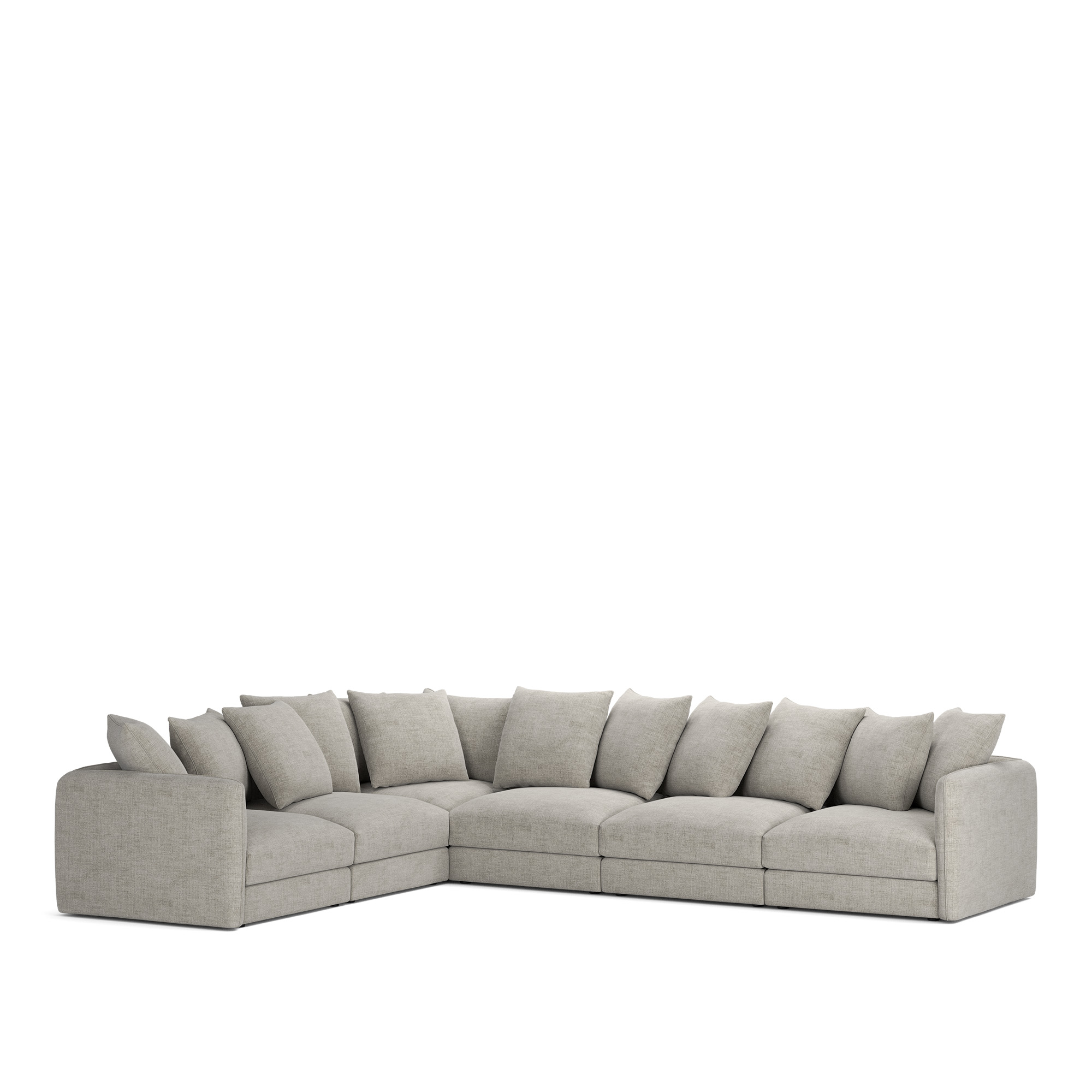 NOGA - Pavarotti 6-Seater Corner, Removable Cover, Cushion Variant 01, Sienna 103 - Soffor - Gr&aring;