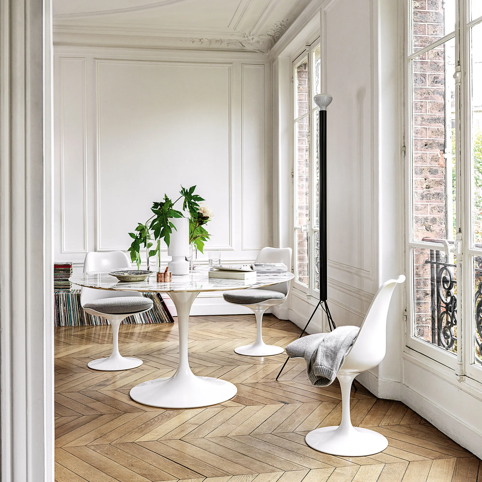 Saarinen Tulip stol White