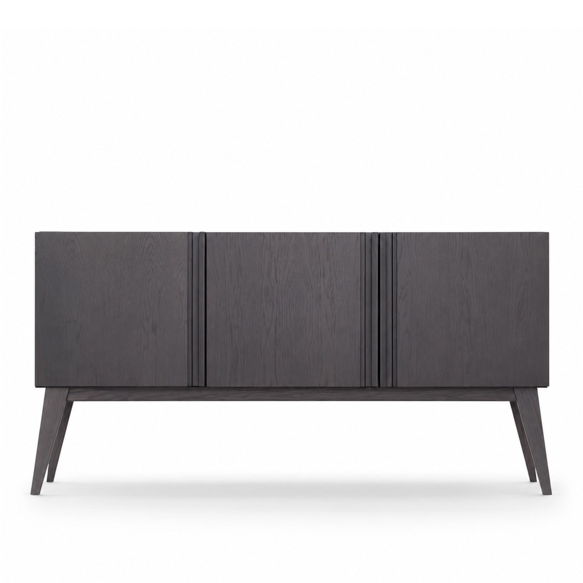 Fogia - Boss Sideboard 3 D&ouml;rrar, Betsad Ek, Svartbetsad, Stenskiva, Tr&auml;underrede - Sk&auml;nkar och sideboards - Bo Westerdahl - Svart - Tr&auml;/Sten