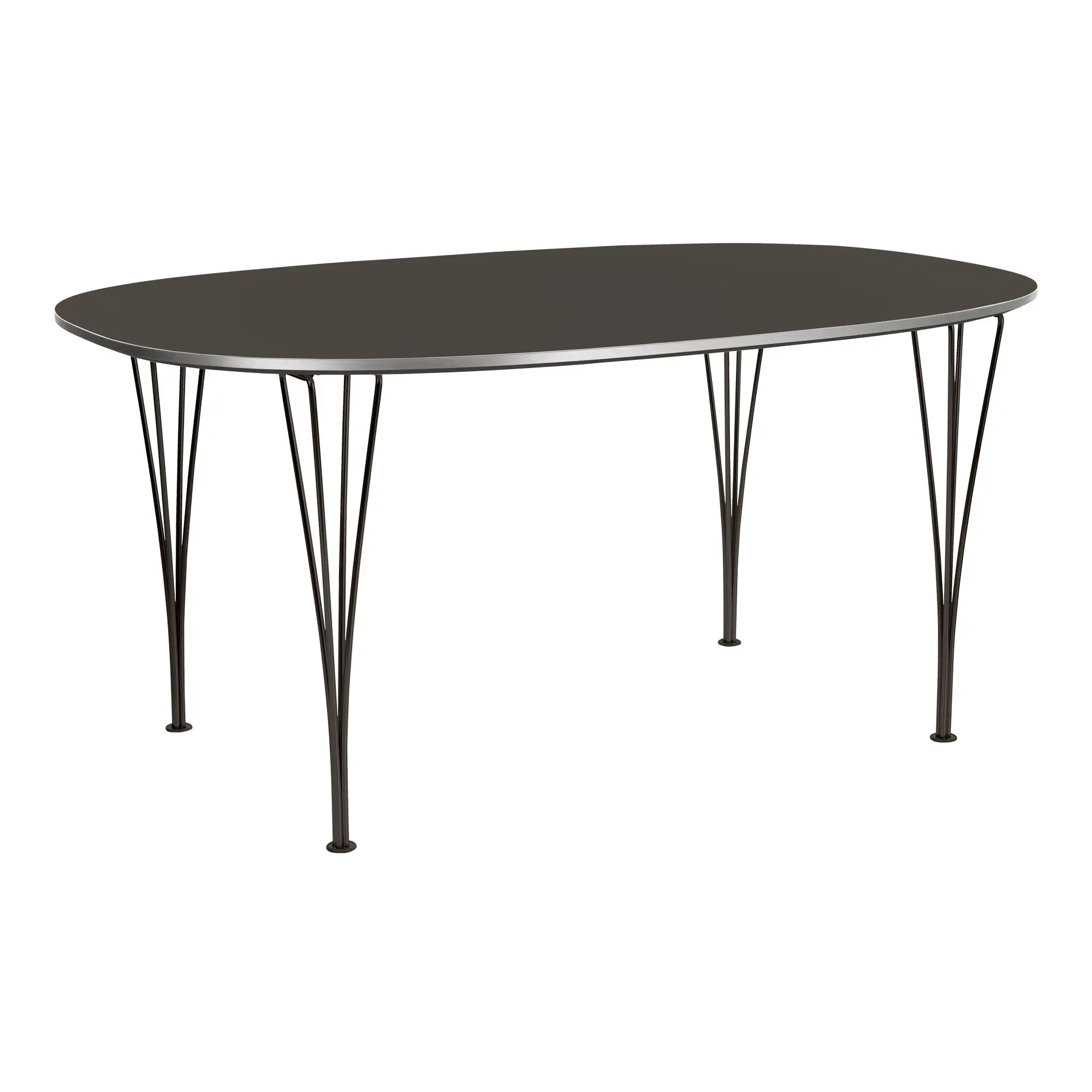 B611 Superellips matbord 90 x 135 cm Black