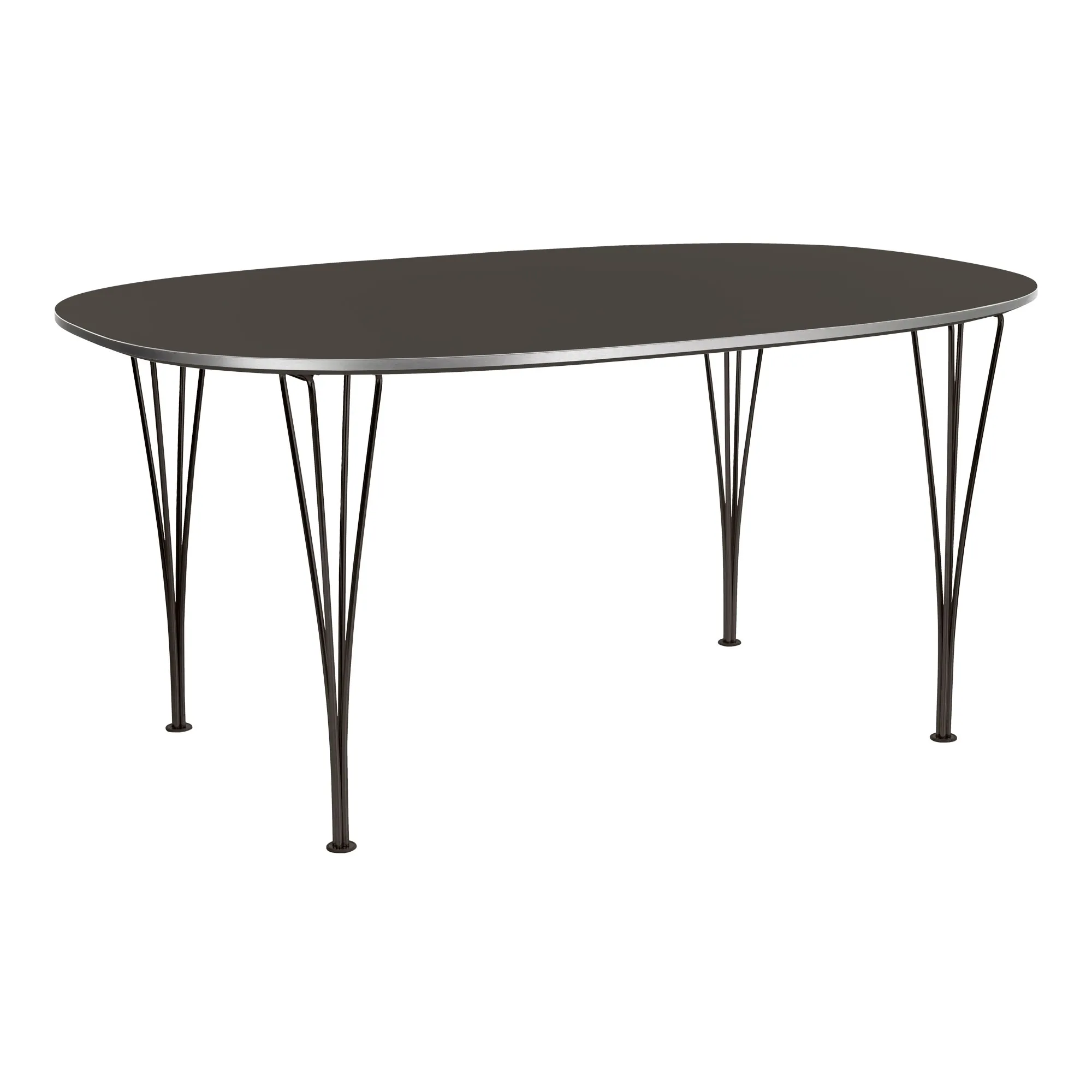 B611 Superellips matbord 90 x 135 cm Black