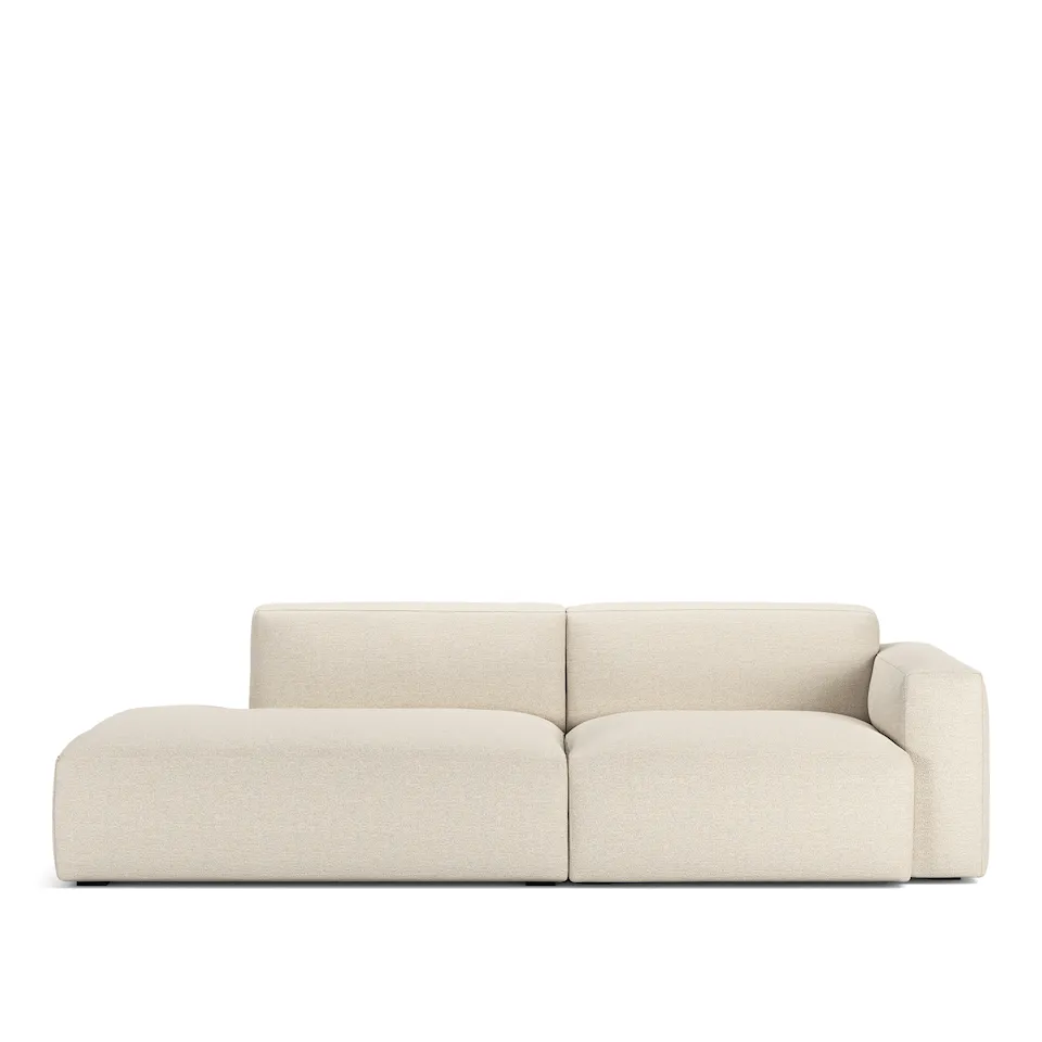 Brick 2-Seater Open End Left Lario 38 Removable Upholstery