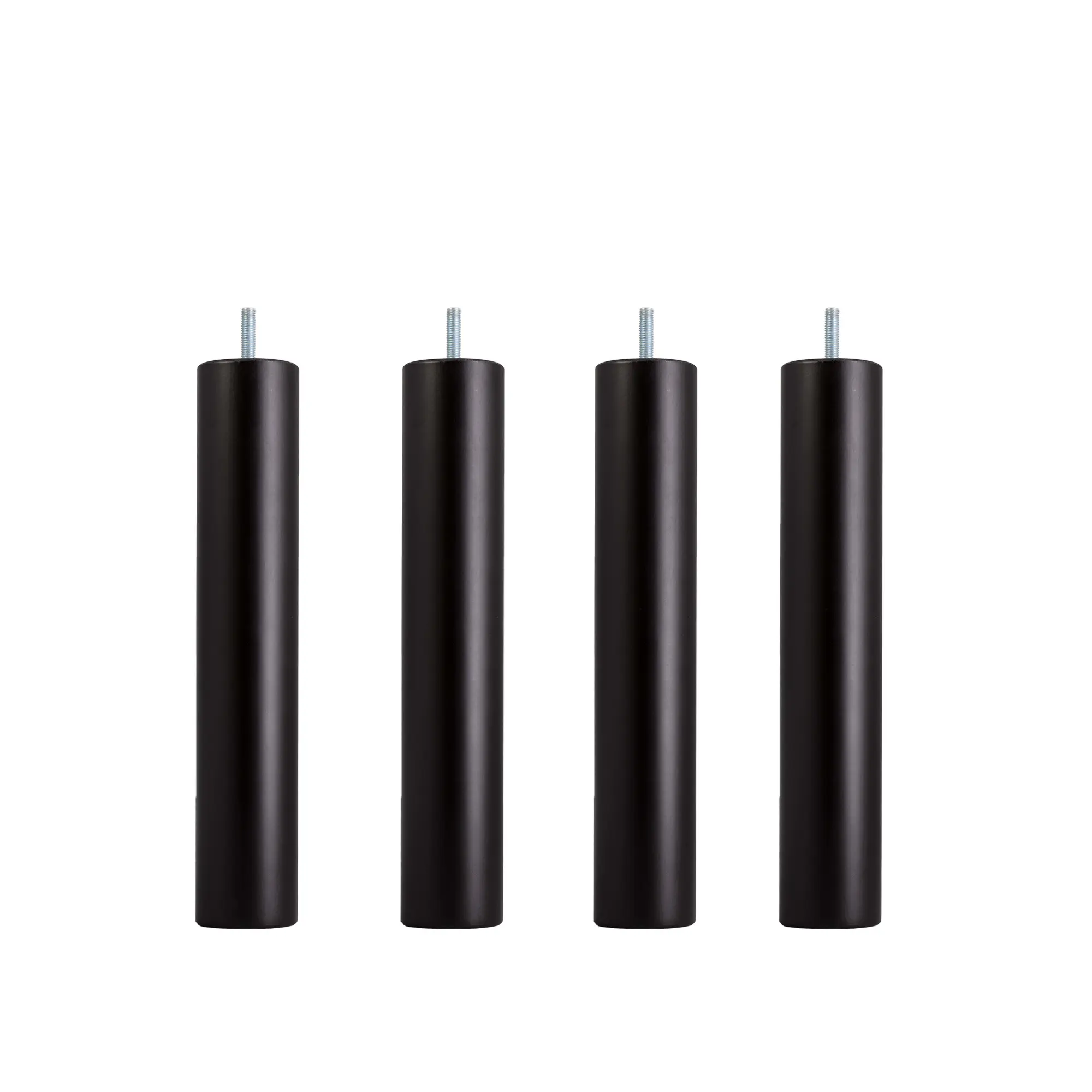Dux SC sängben rund svart 4-pack