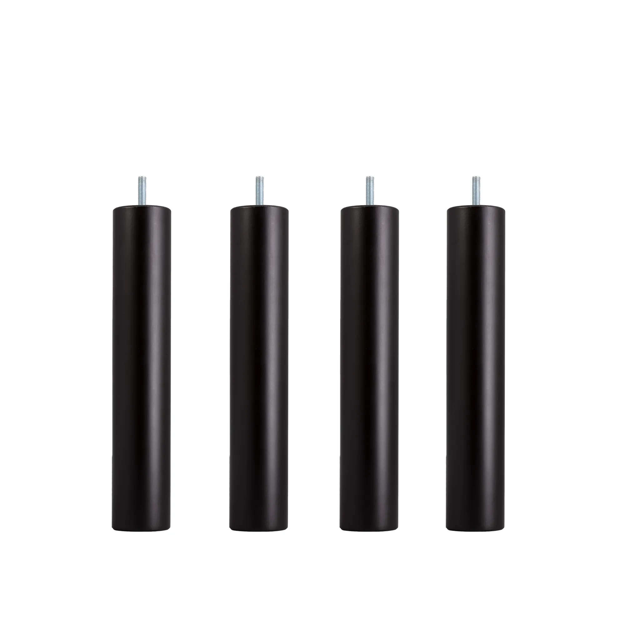 Dux SC sängben rund svart 4-pack