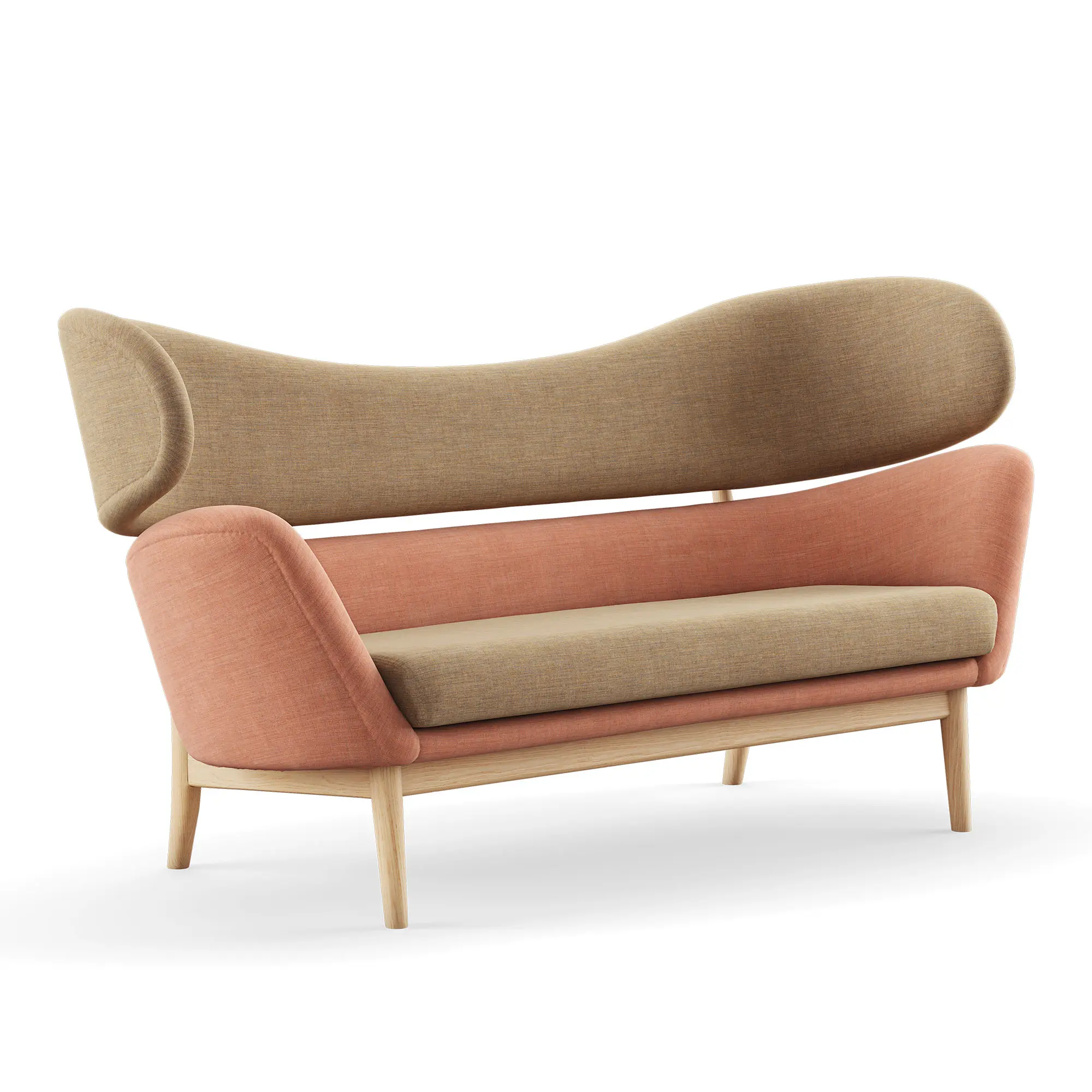 Baker sofa Clear oiled oak