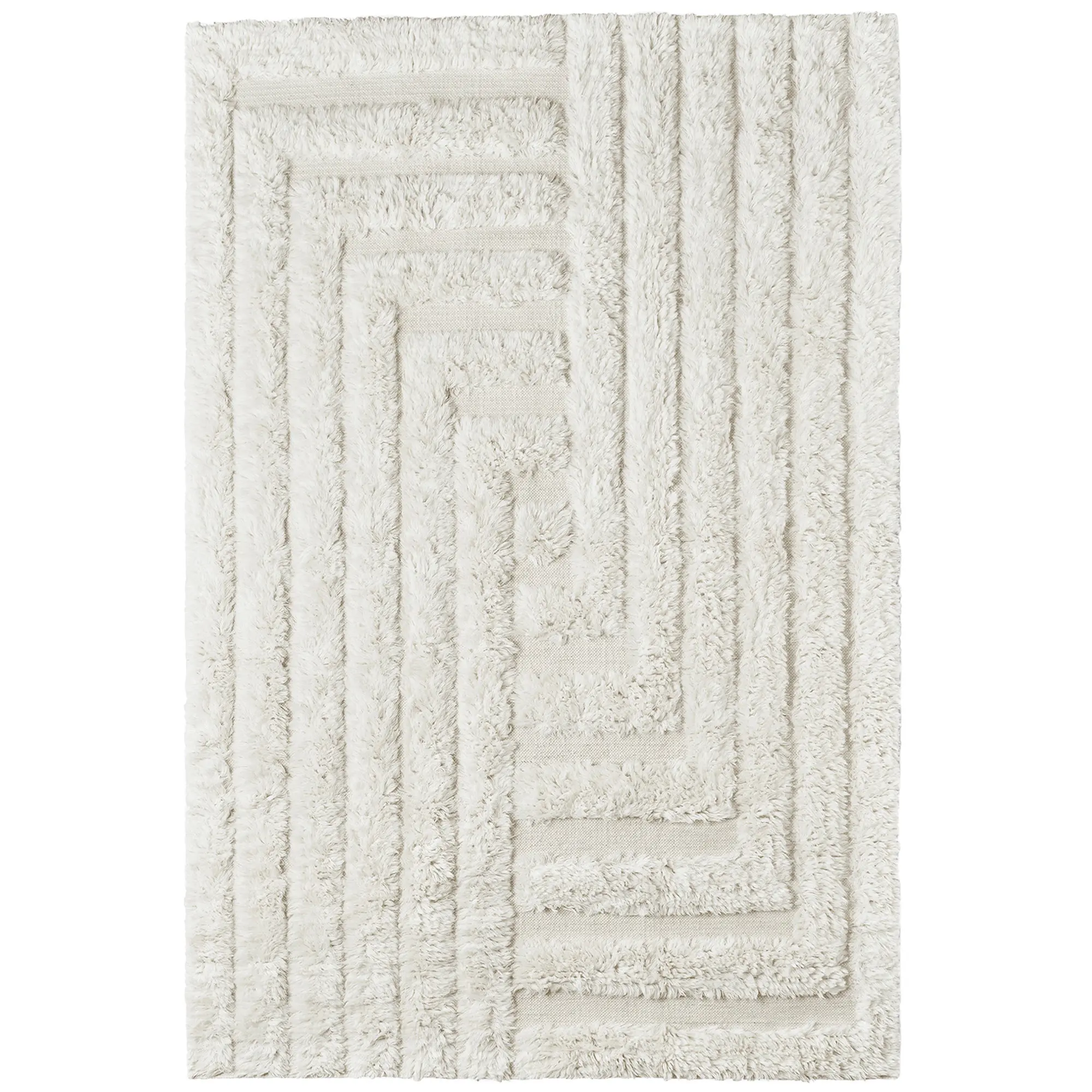 Shaggy Labyrinth White ullmatta