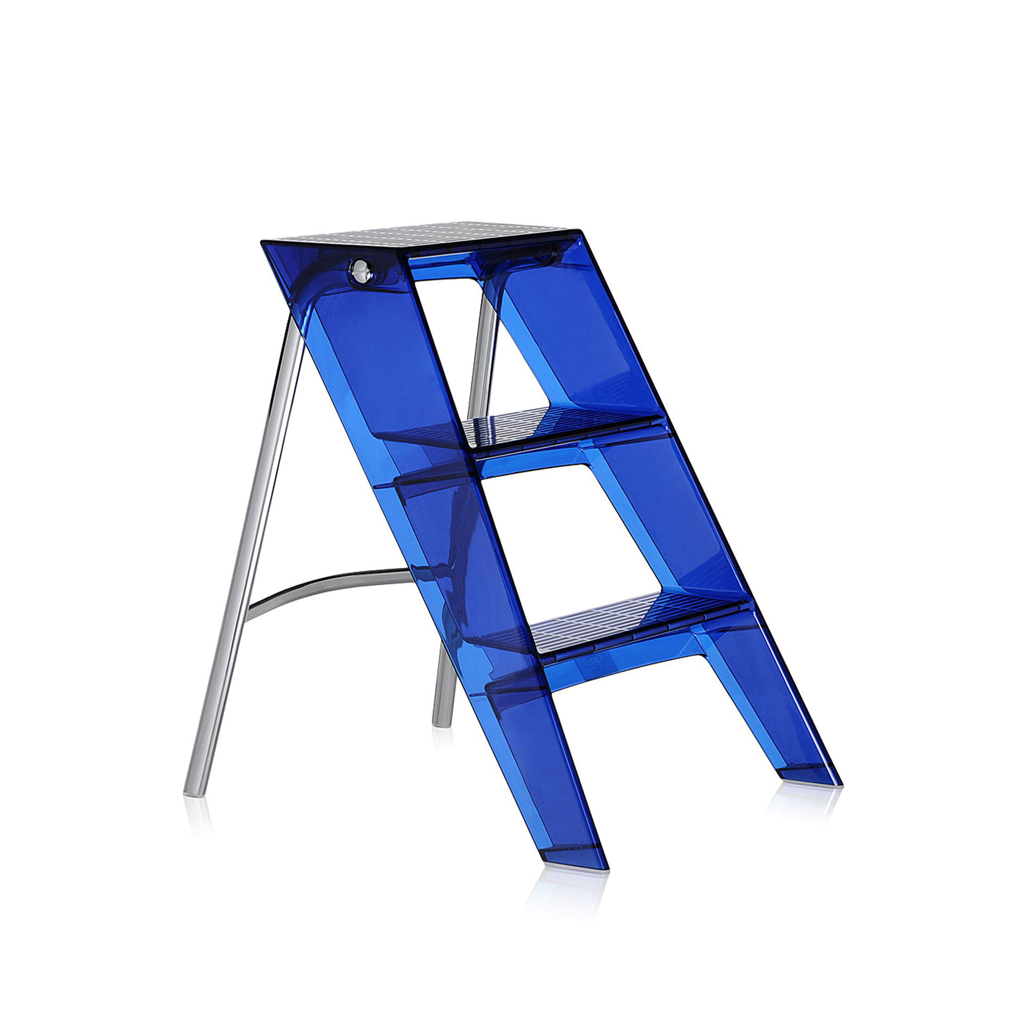 Kartell - Upper 7030, Cobalt - Sittpallar - Alberto Meda,Paolo Rizzatto - Blå - Metall/Plast