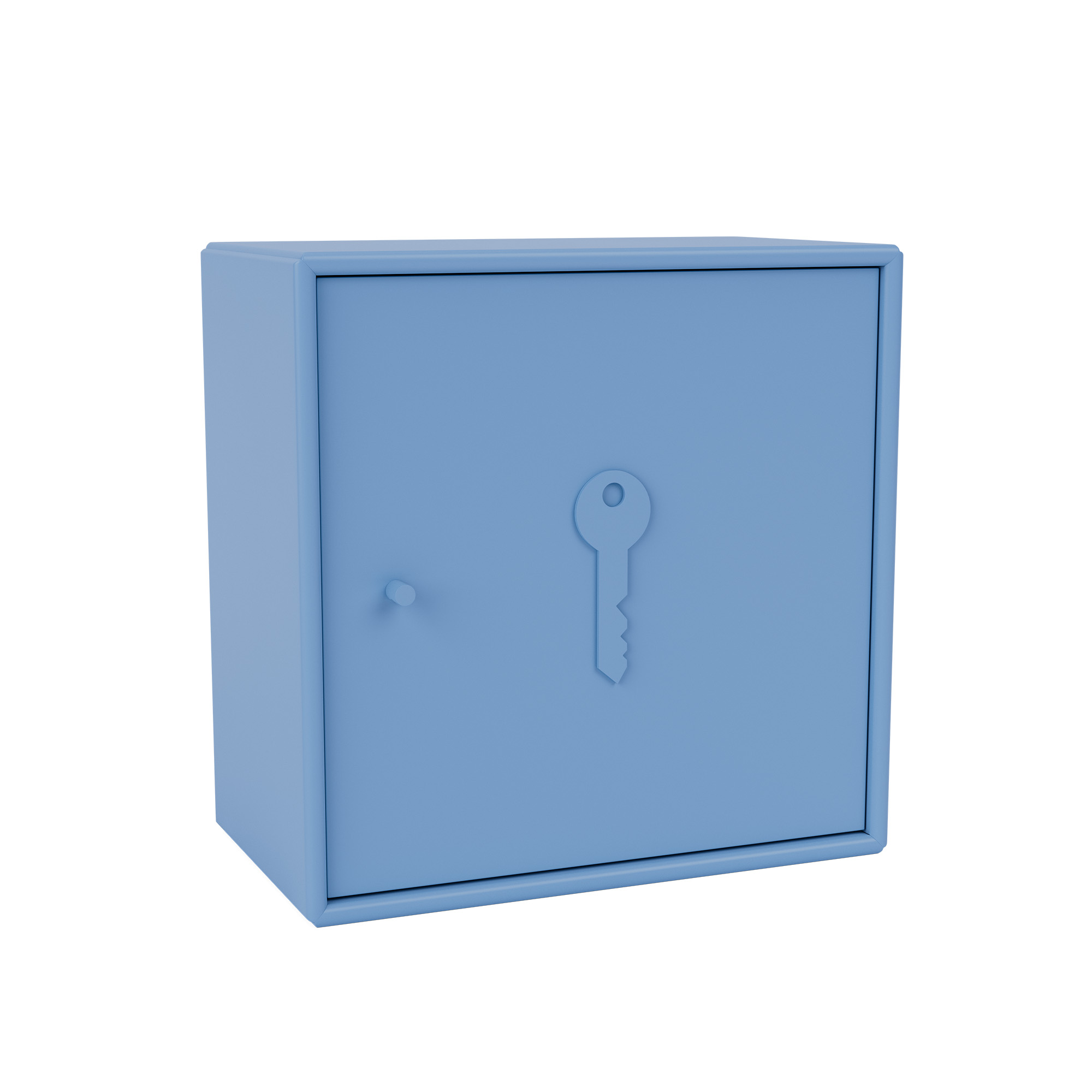 montana - unlock key cabinet 154-azure 04 suspension rails - skåp och vitrinskåp - peter j. lassen - blå - trä
