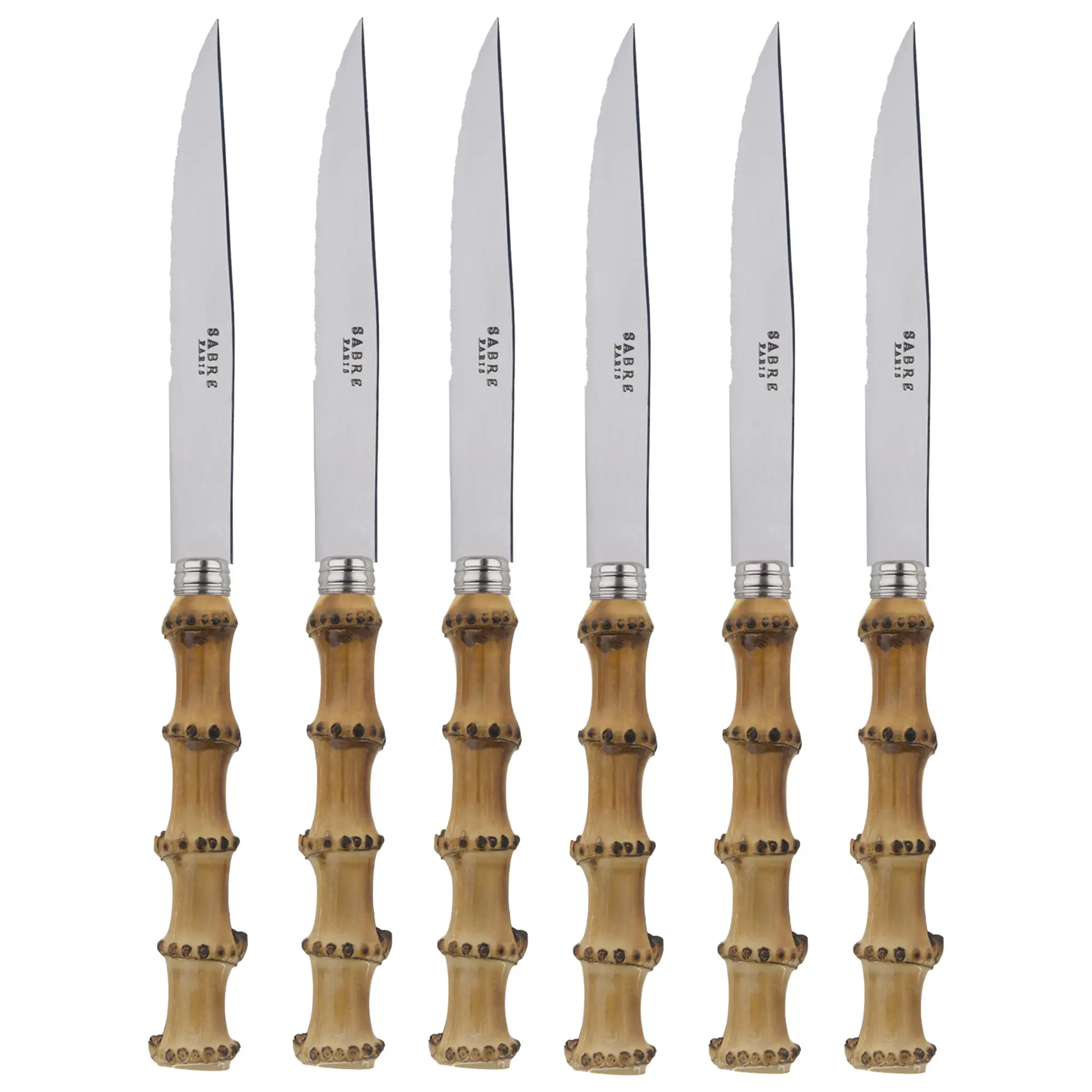 Panda Light Bamboo biffkniver 6-pakning