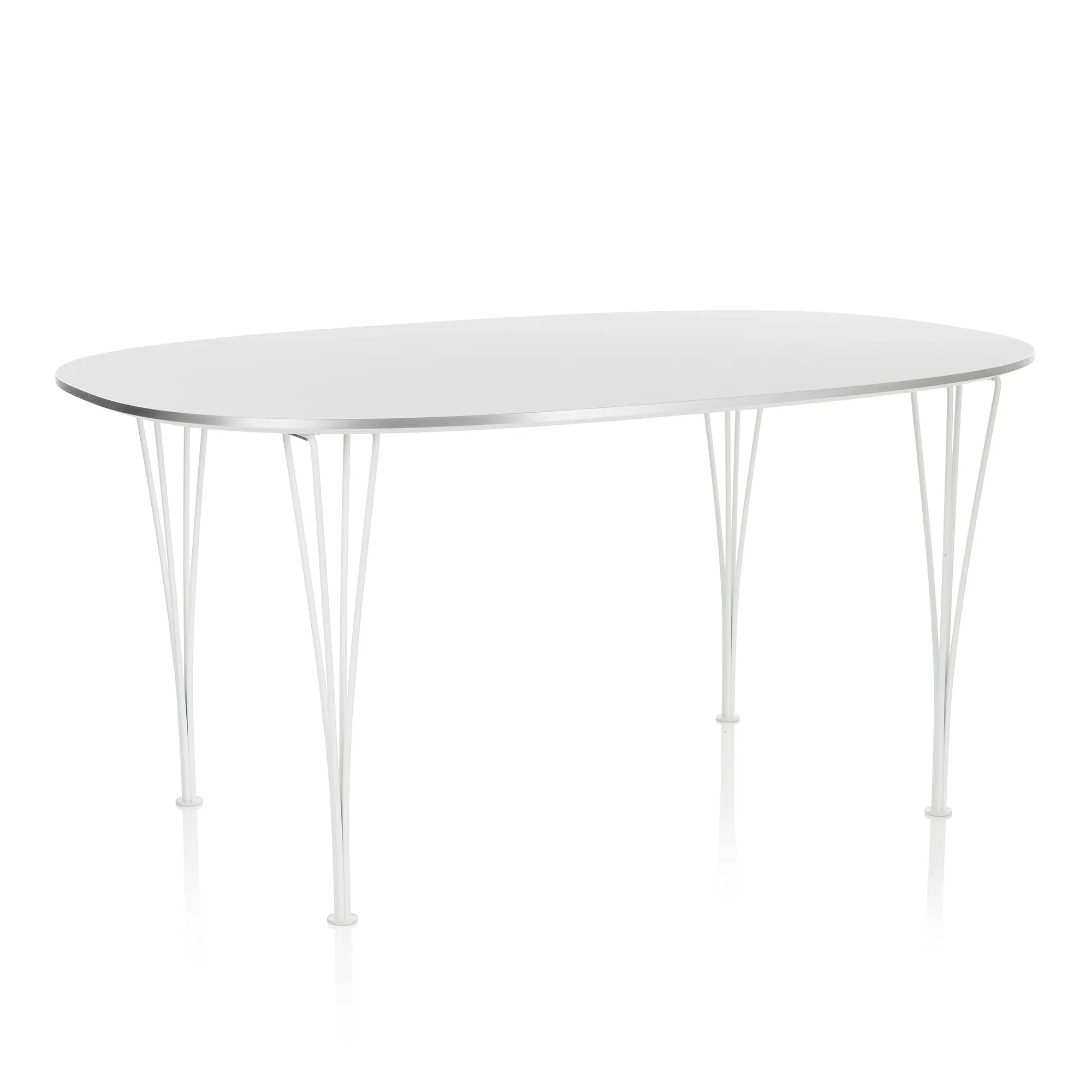 B614 Superellips matbord 120 x 240 cm White