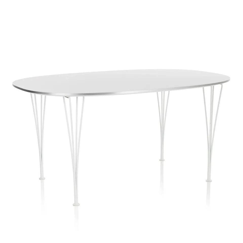 B614 Superellips matbord 120 x 240 cm White