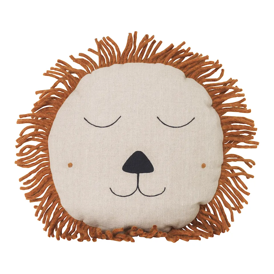 Safari Lion prydnadskudde barnrum