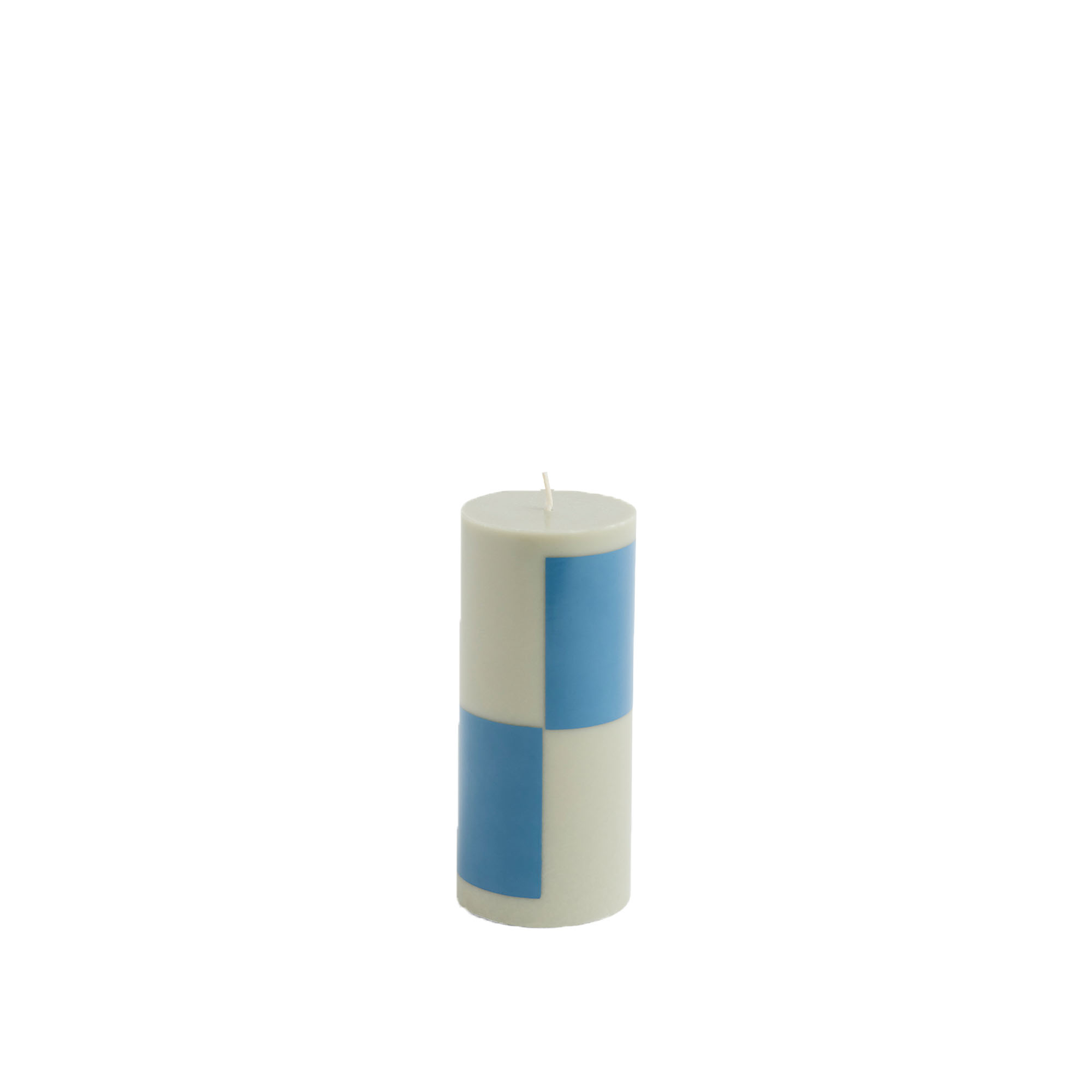 HAY - Column Candle Small Grey And Blue - Ljus - Flerfärgad