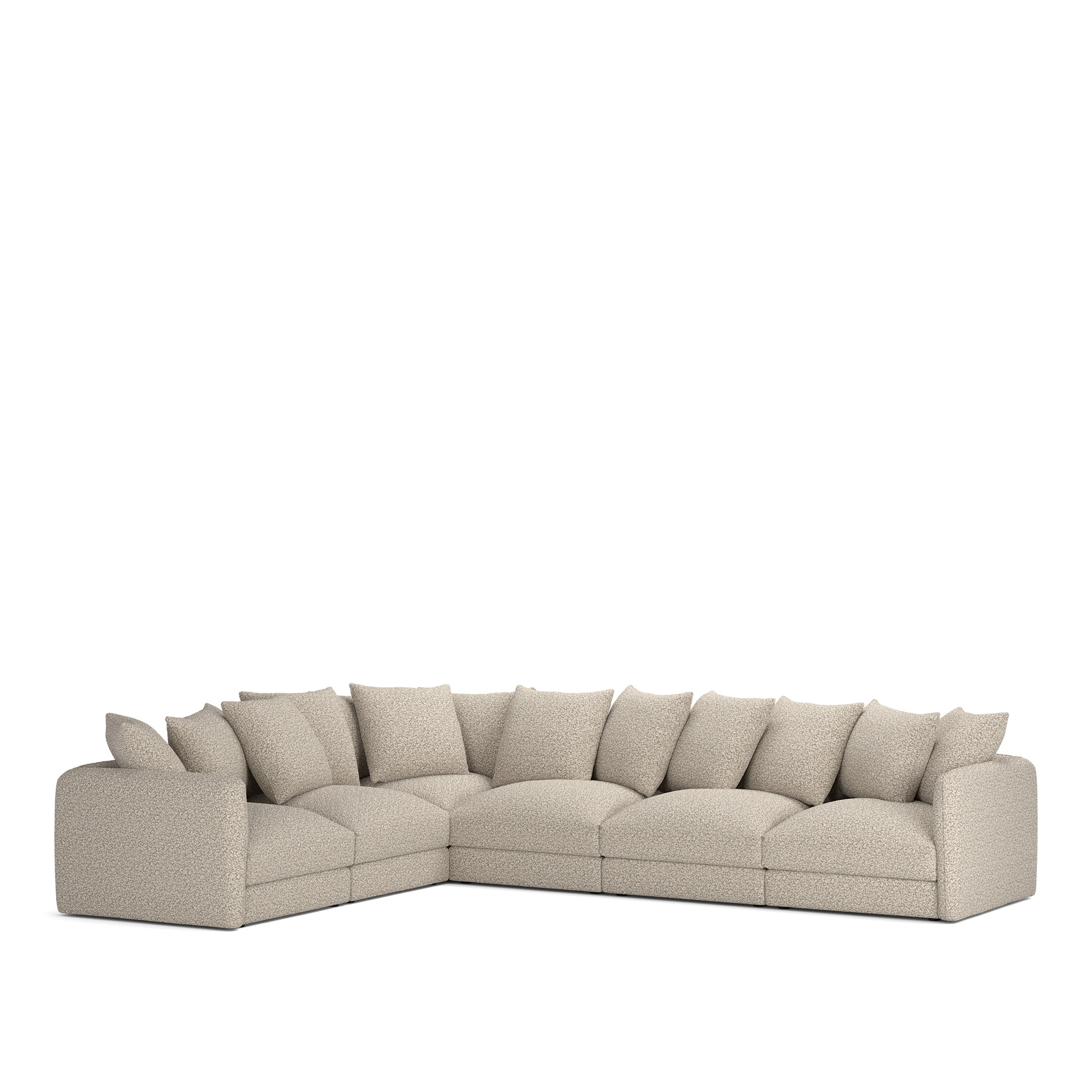NOGA - Pavarotti 6-Seater Corner Vellus 03 Removable Upholstery - Soffor
