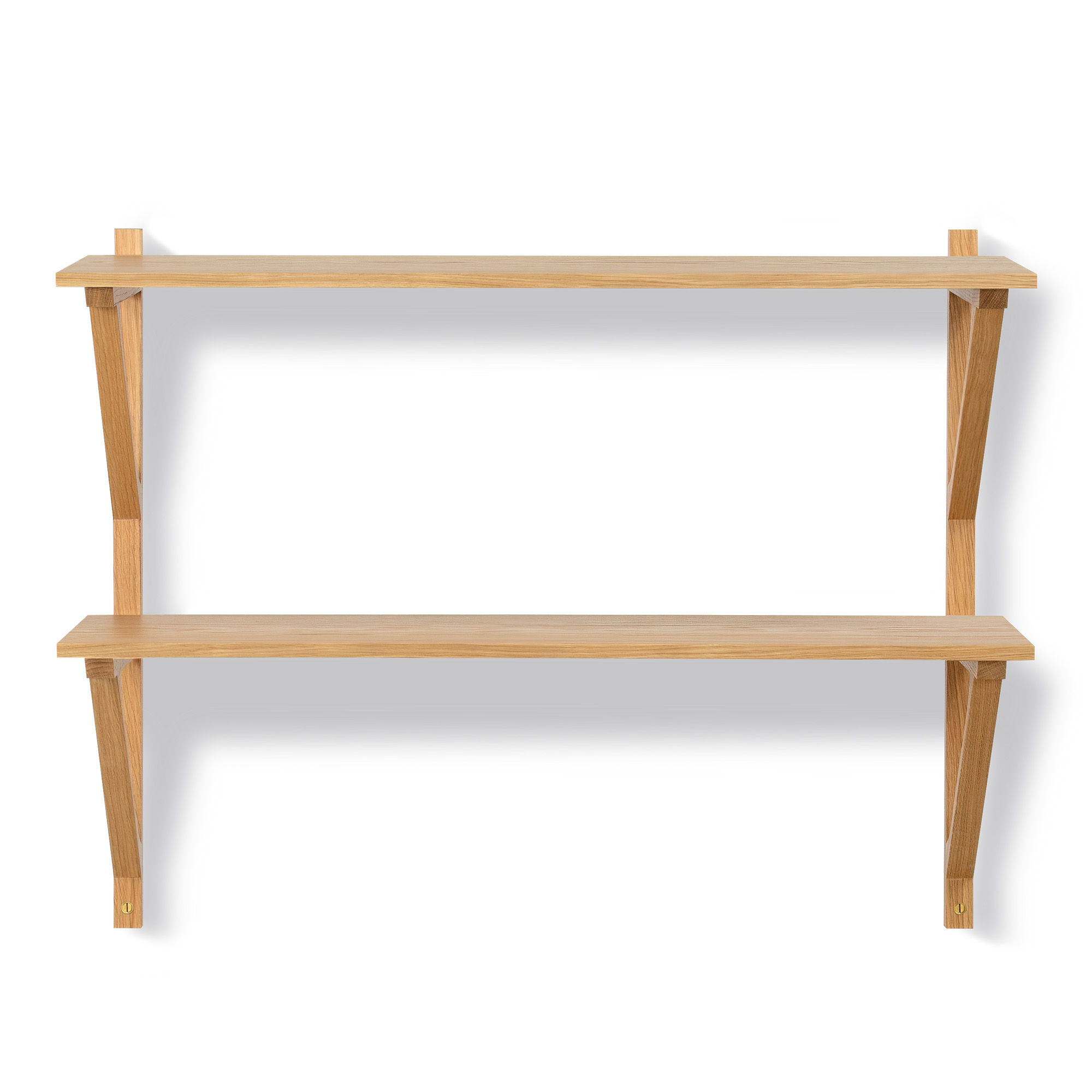Fredericia Furniture - BM29 Shelf - 1 compartment - 2 shelves - DxWxH: 26x78x61 cm - Oak lacquer - Vägghyllor - Børge Mogensen - Träfärgad - Trä