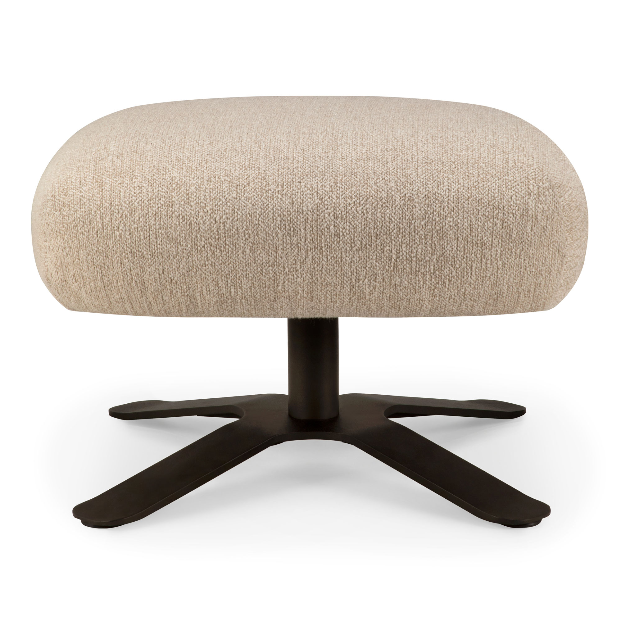 Ethnicraft - Merge fotpall loam - Fotpallar - Beige - Boucl&eacute;