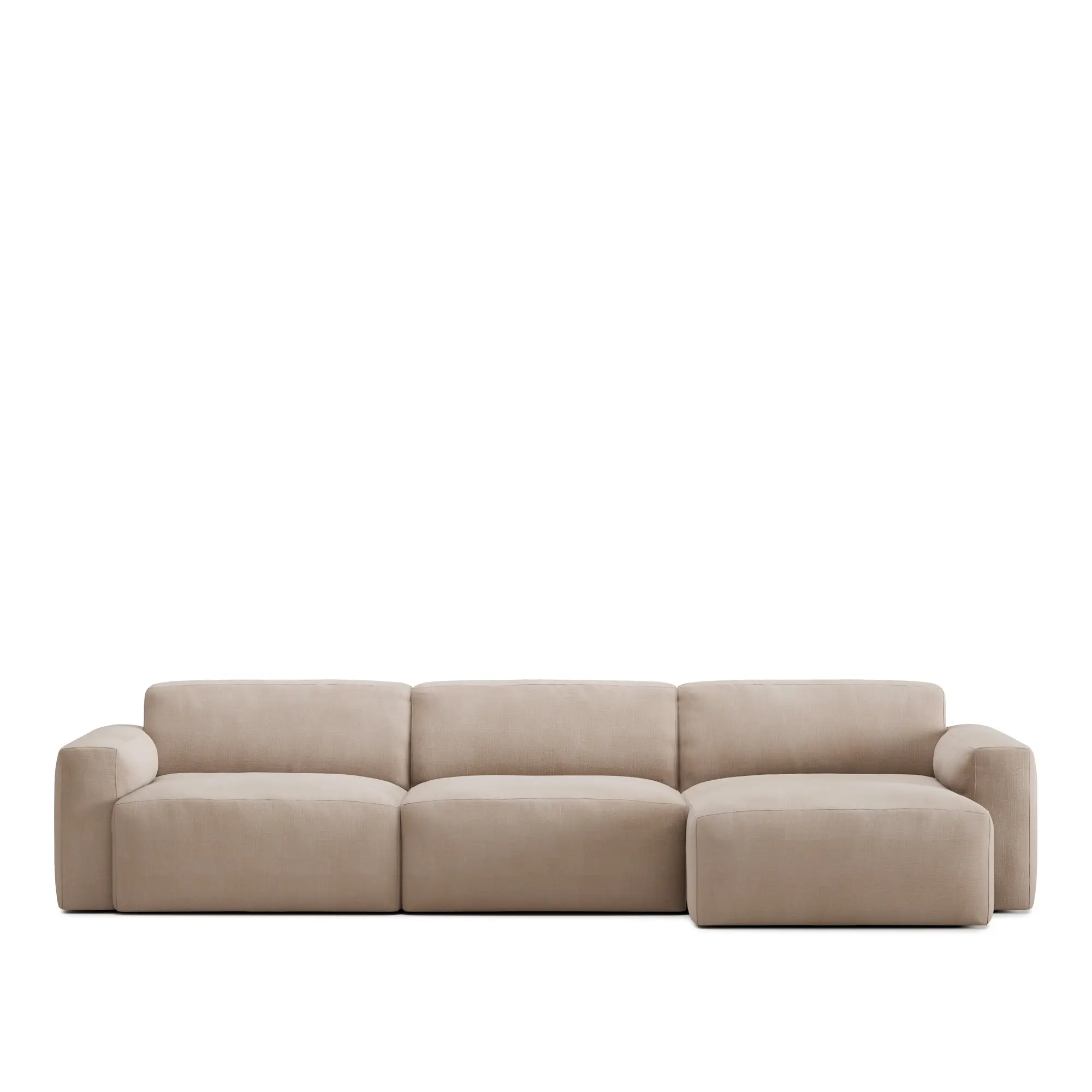 Brick 3-Seater Chaise Lounge Right