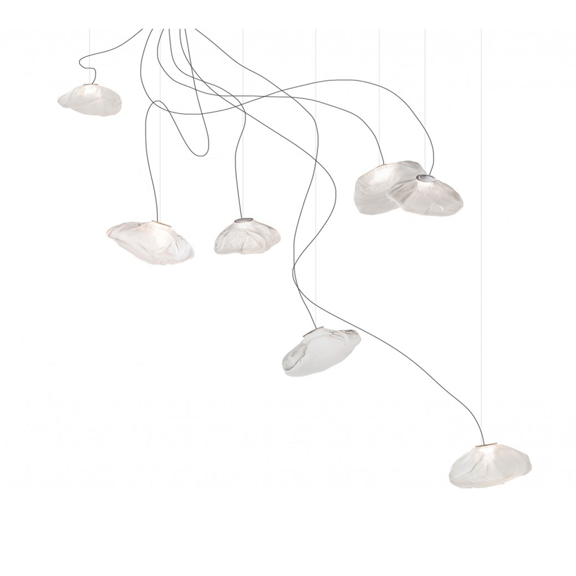 Bocci - 73.7 Semi-Rigid Random, Klar - Pendellampor - Omer Arbel - Transparent