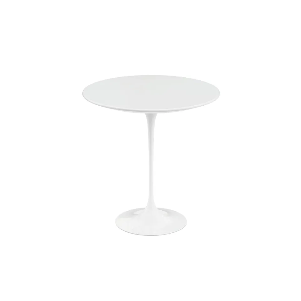 Saarinen Round sidobord Ø 51 cm White