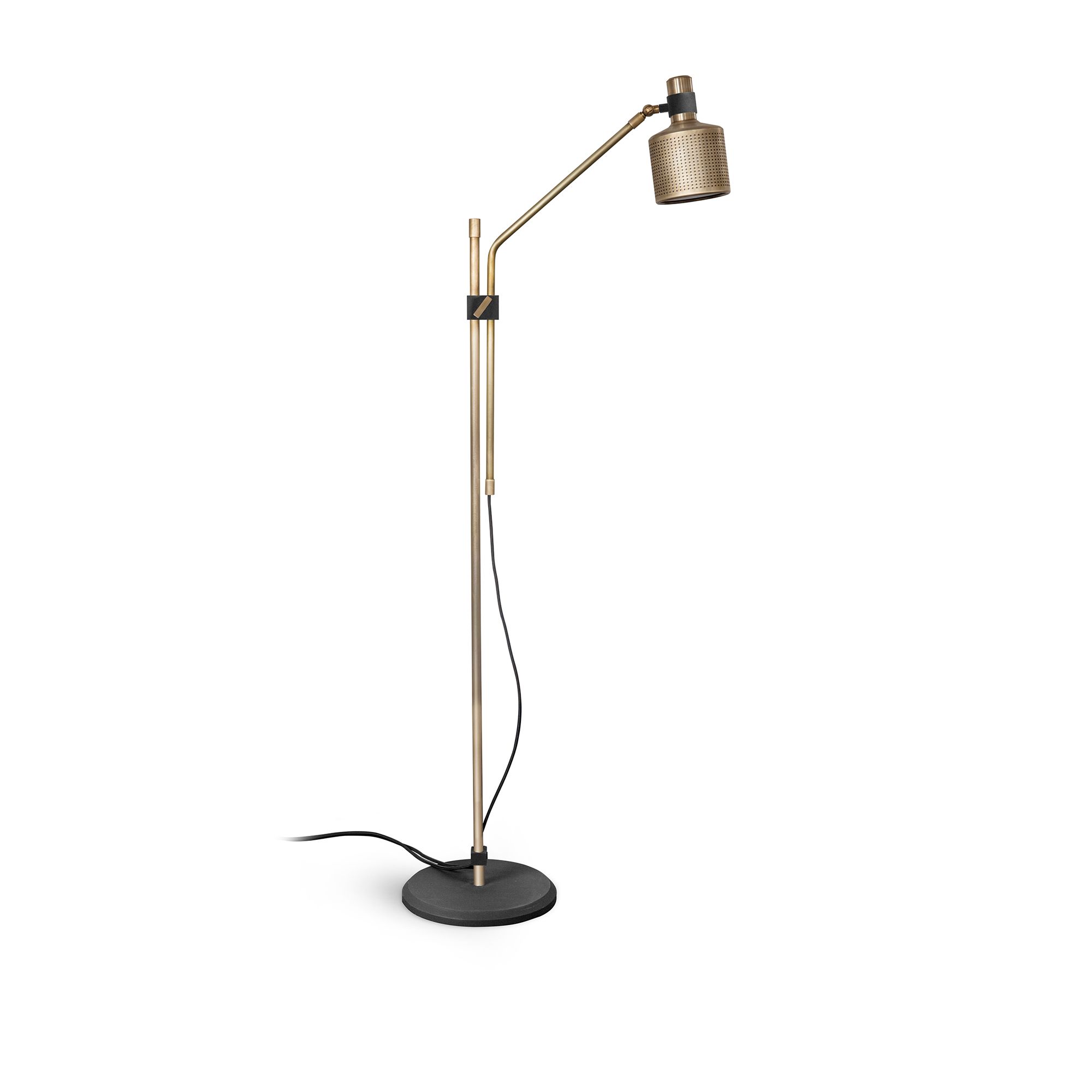 Bert Frank - Riddle Floor Lamp Single Brass - Skärmlampor - Guld