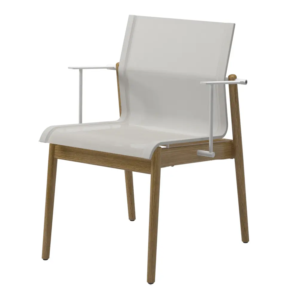 Sway Teak Stacking Armchair