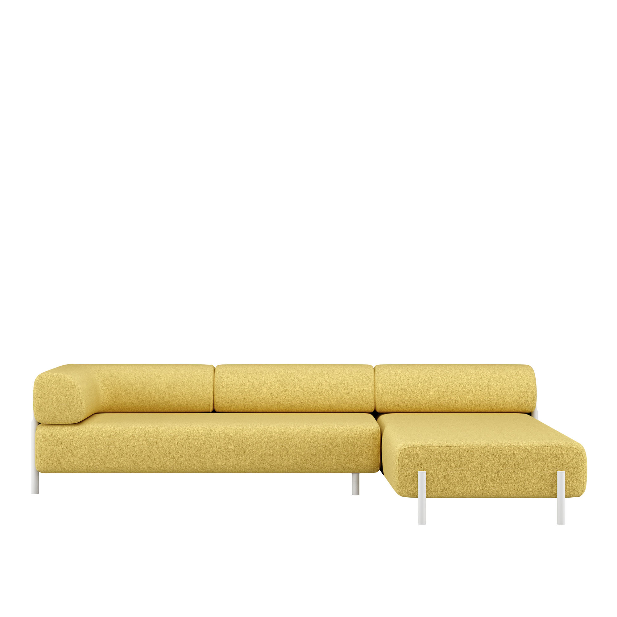 HEM - Palo Corner Sofa Right - Sunflower - Soffor - Gul - Metall/Trä/Syntetiskt/Skum/Ull