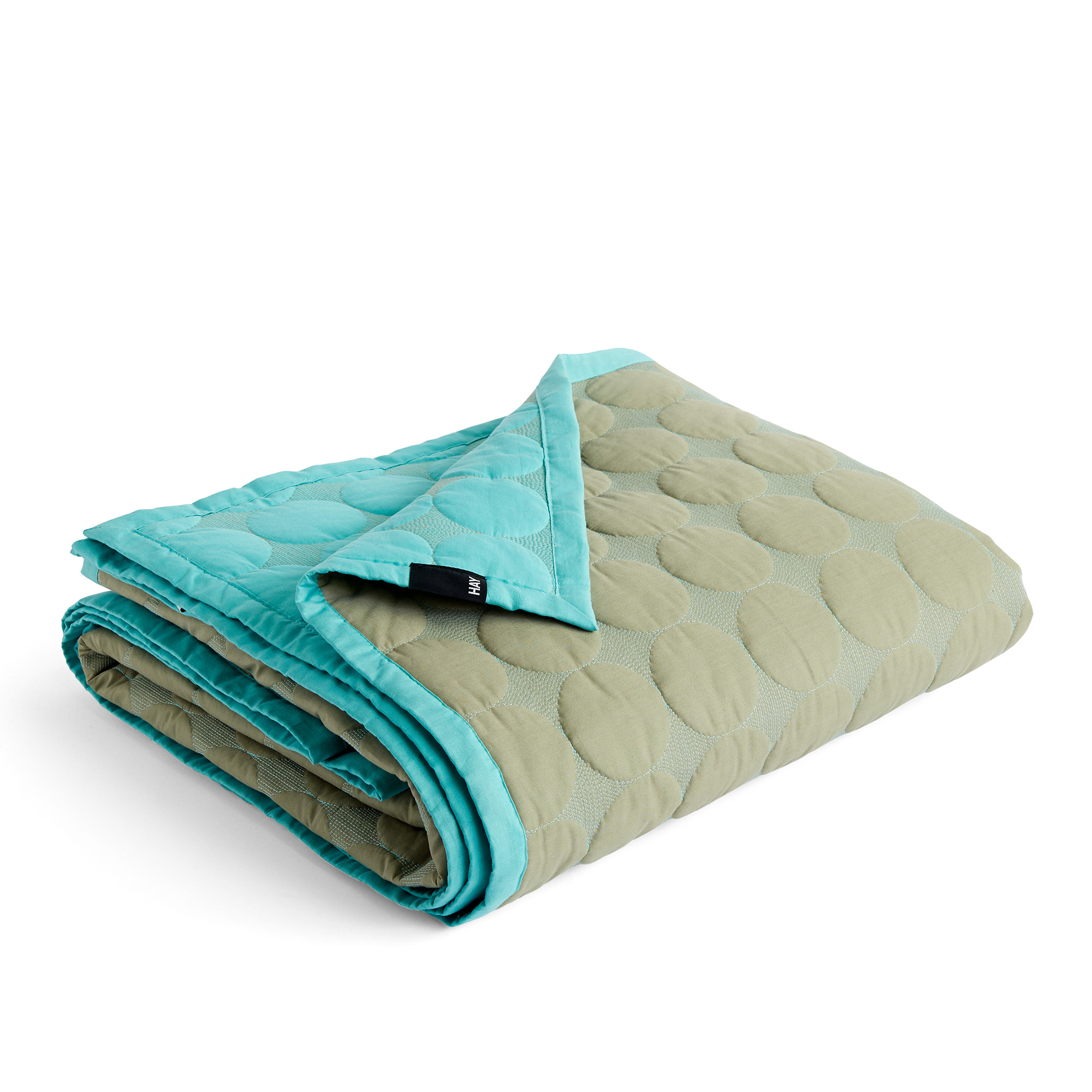 HAY - Mega Dot 260 x 260 cm - Olive green - Sängöverkast - Grön
