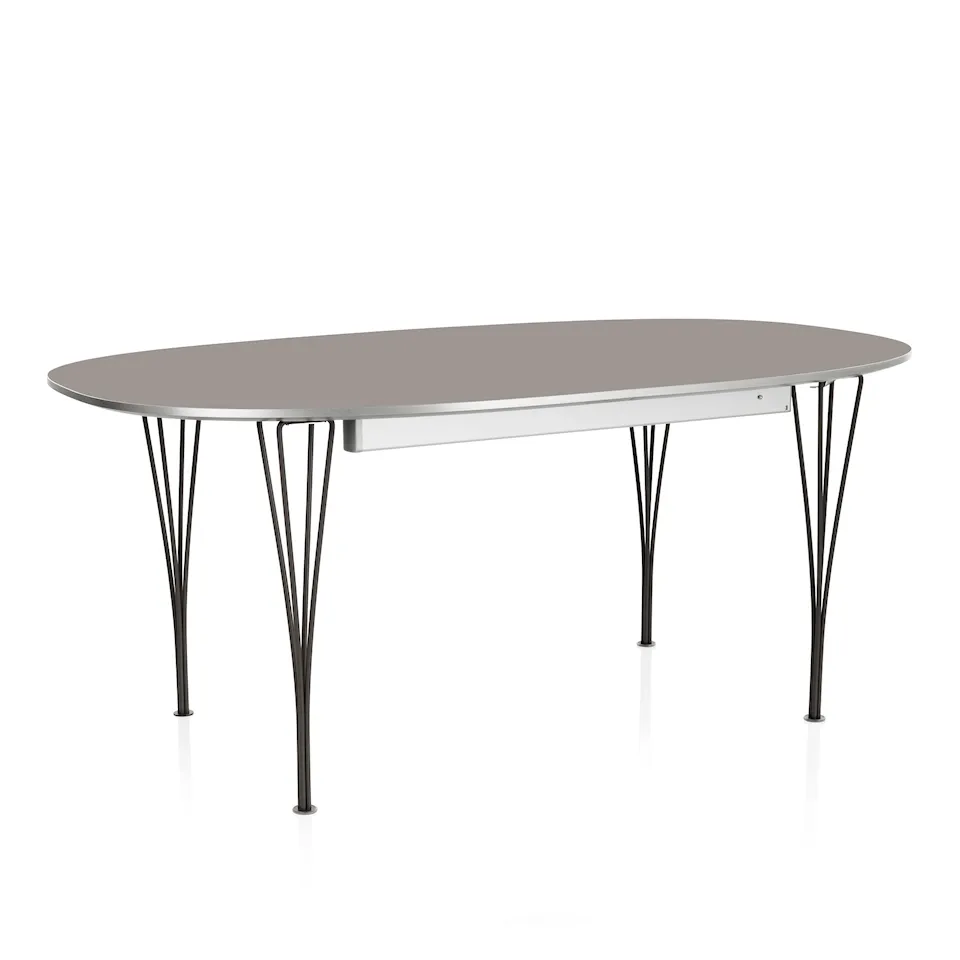 B619 Superellips utdragbart matbord 180–300 x 120 cm Black