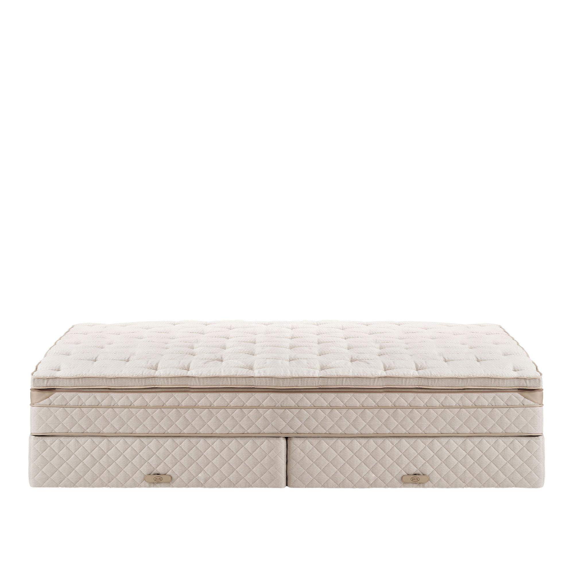 DUX - Dux 80 resårbotten/ Dux 80 resårmadrass medium/ Top Pad Plus Bäddmadrass 210x200 cm/ Utan sängben - Sängar - Beige | Möbler - Sängar Och Tillbehör - Sängar | Möbelexperten