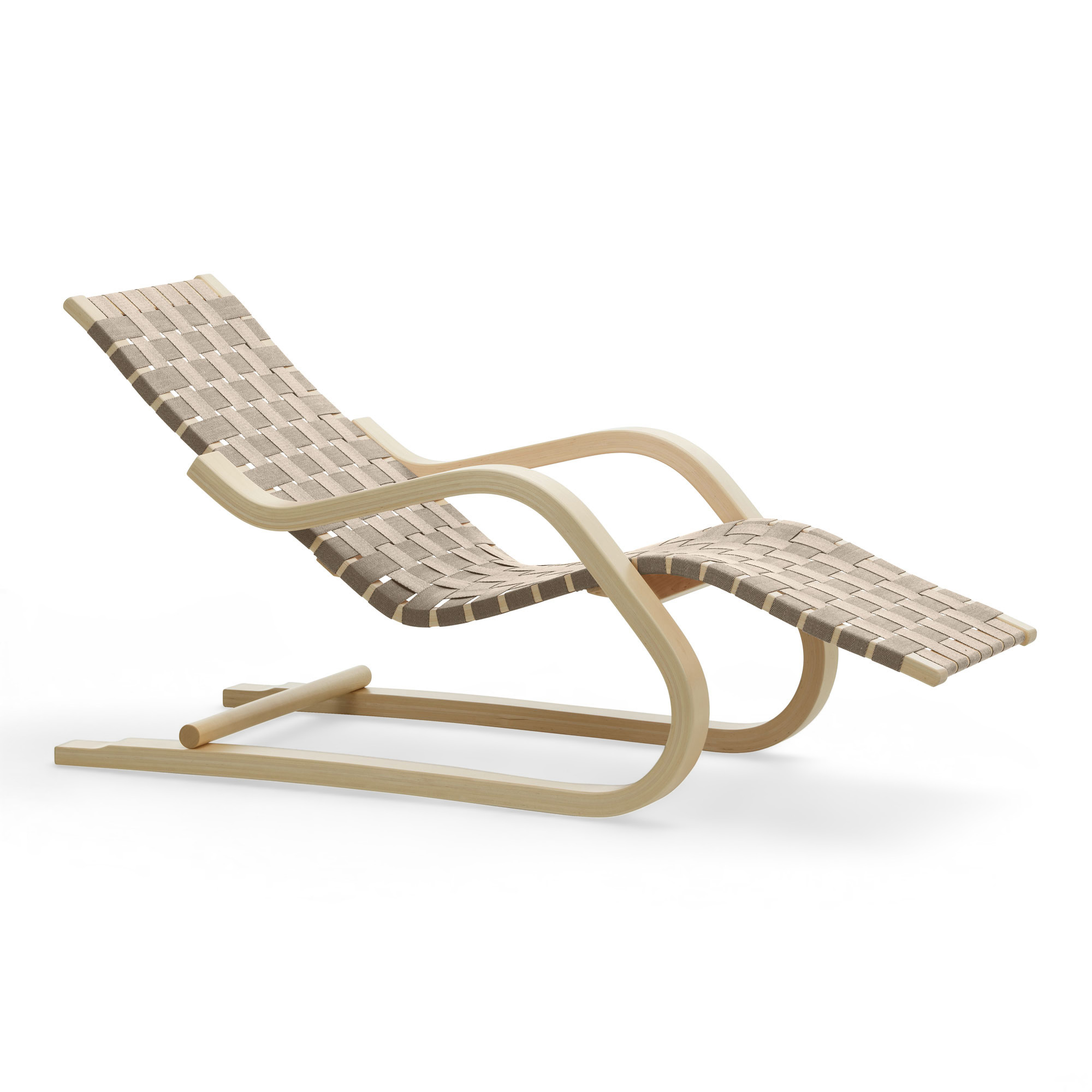 Artek - Lounge Chair 43 Natural Black - F&aring;t&ouml;ljer - Alvar Aalto - Svart - Tr&auml;/Textilmaterial
