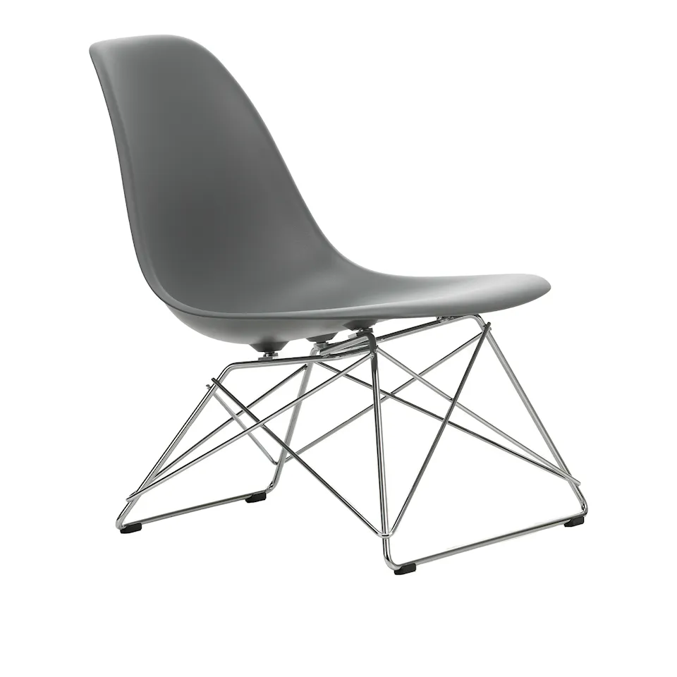 Eames RE Plastic Side Chair LSR stol Chrome