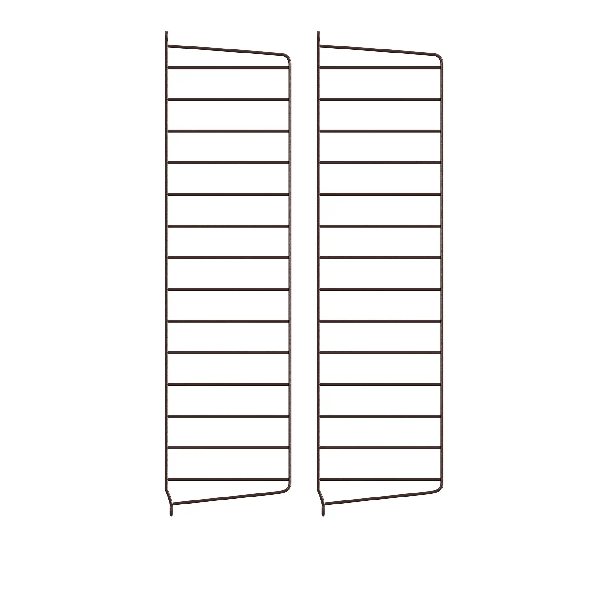 Väggavel 75 x 20 cm 2-pack mörkbrun