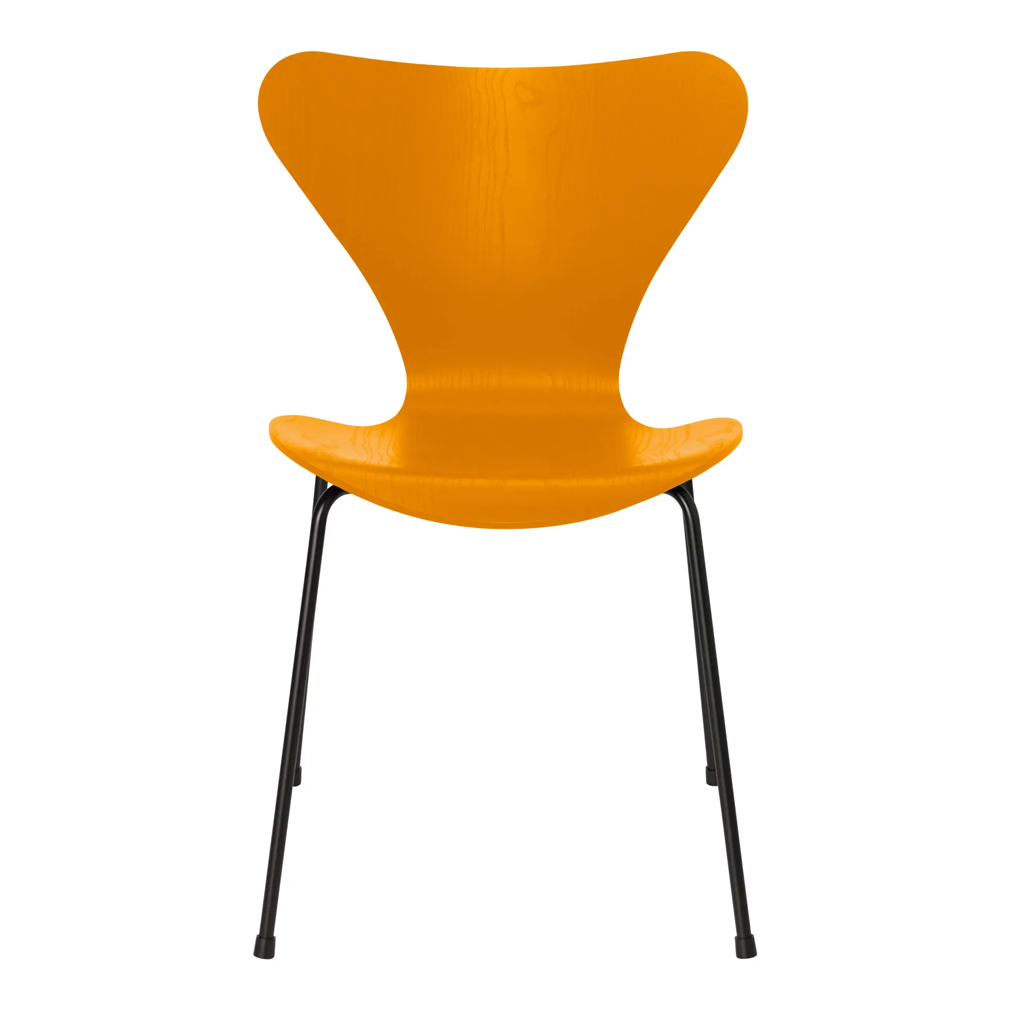 Series 7 stol 3107 farget askfiner stålram svart